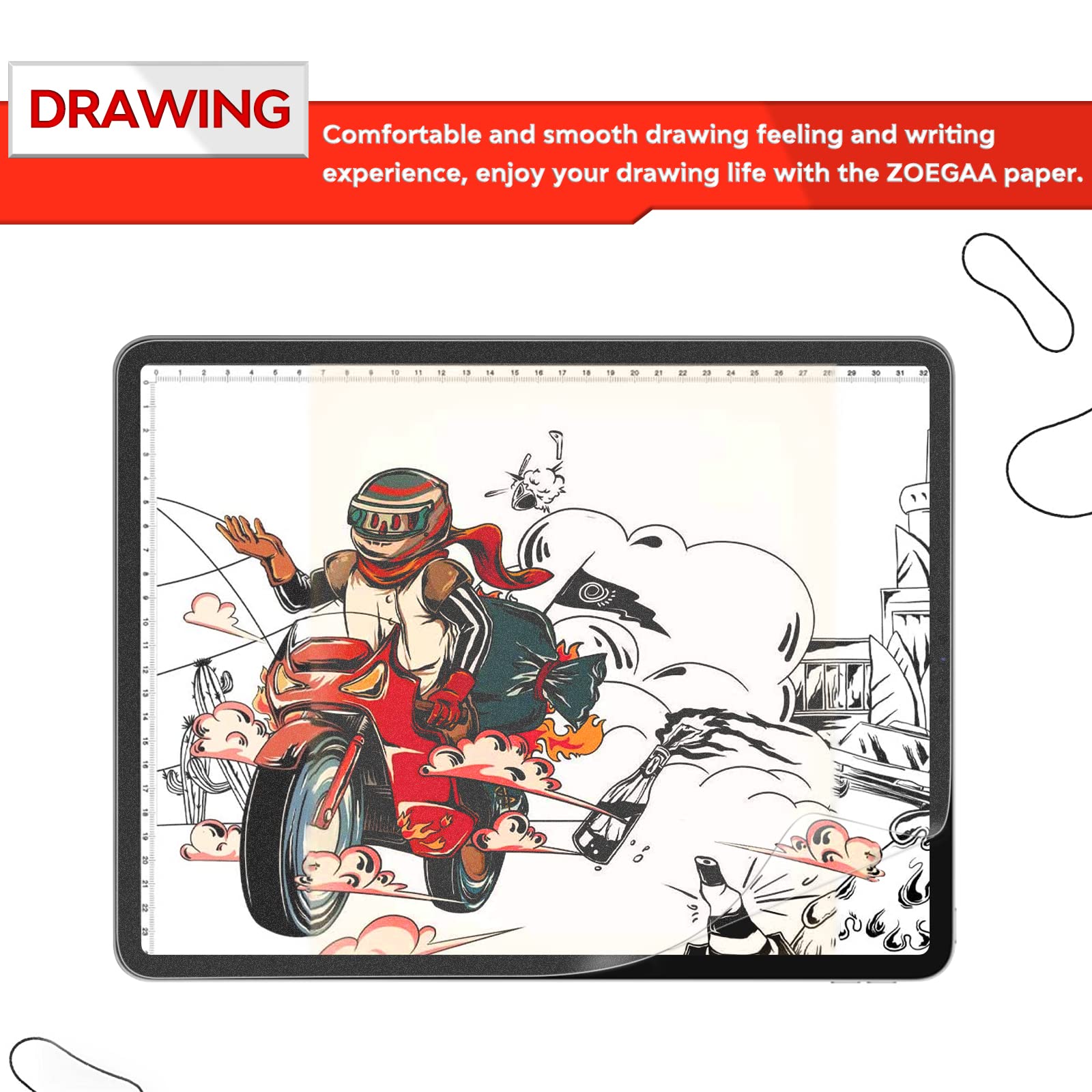 Zoegaa (2 Pack Paper Screen Protector For Ipad 9Th 8Th 7Th Generation 10.2 Inch 2021/2020/2019 Release,Screen Protector Ipad 9Th