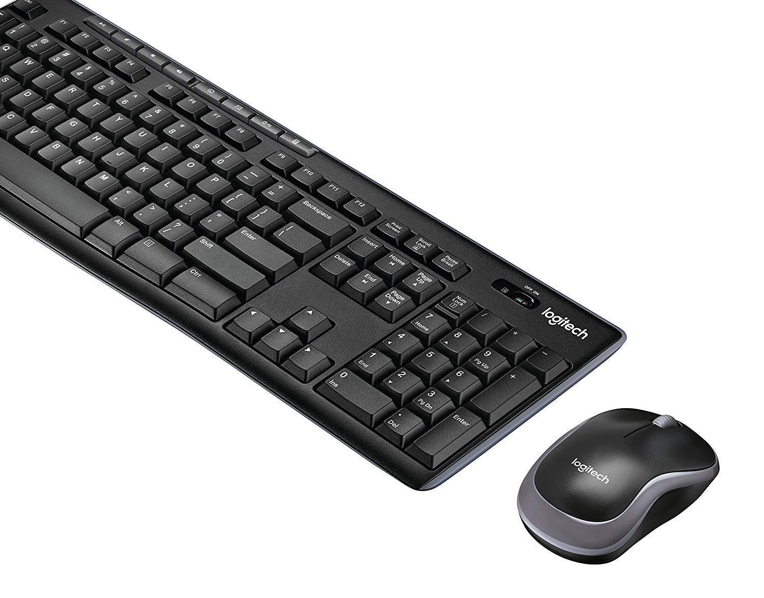 Logitech K270 Wireless Keyboard And M185 Wireless Mouse Combo   Keyboard And Mouse Included, Long Battery Life (Black With Mouse
