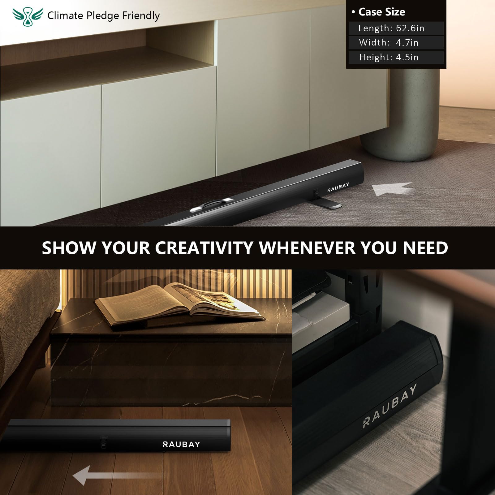 ?Easy Set Up? Raubay 59.8 X 78.7In Collapsible Blue Screen Backdrop Portable Retractable Chroma Key Panel Photo Background With