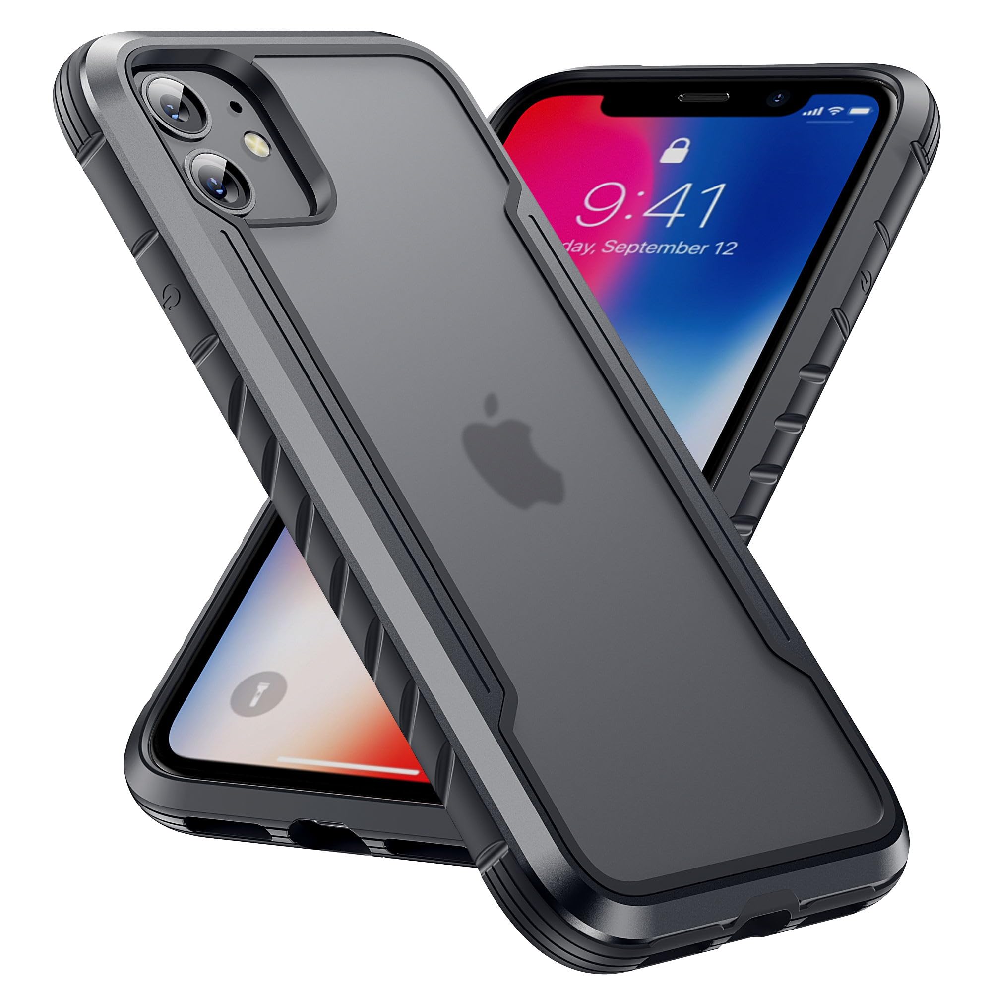 Yriklso For Iphone 11 Phone Case, Shockproof For Iphone 11 Case, Military Grade Drop Protection, Protective Hard Back Translucen