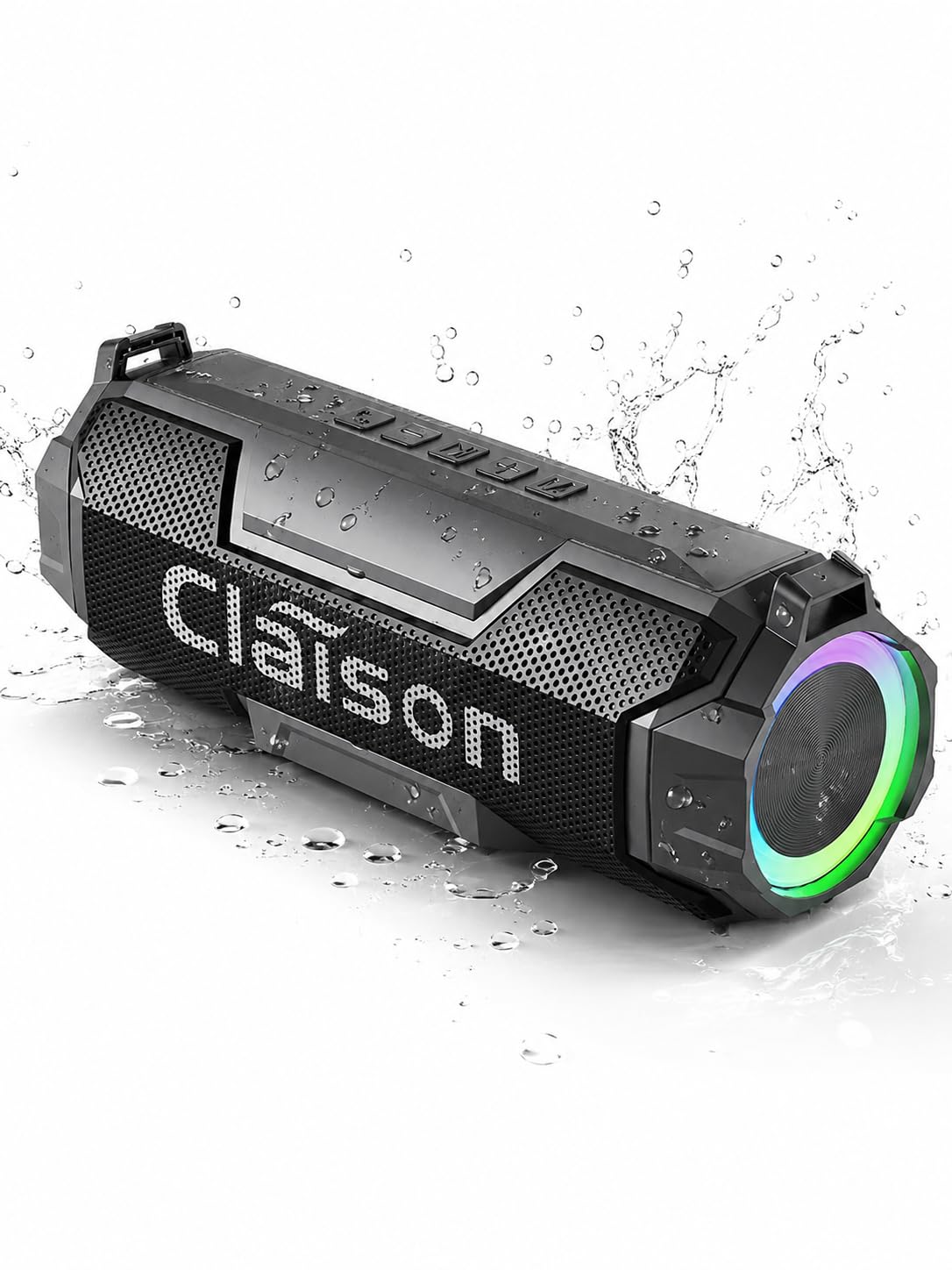 CLAISON Portable Bluetooth Speaker, HiRes Audio, Deep Bass, IPX7, Wireless
