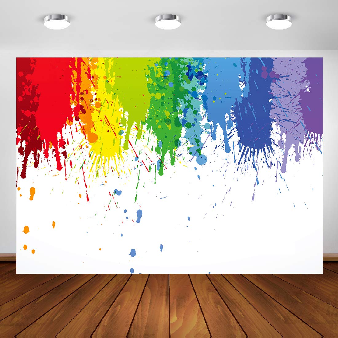 Paint Splatter Backdrop For Paint Party Photography Painting Art Party Background Abstract Paint Photo Backdrop 10X7Ft Photo Boo