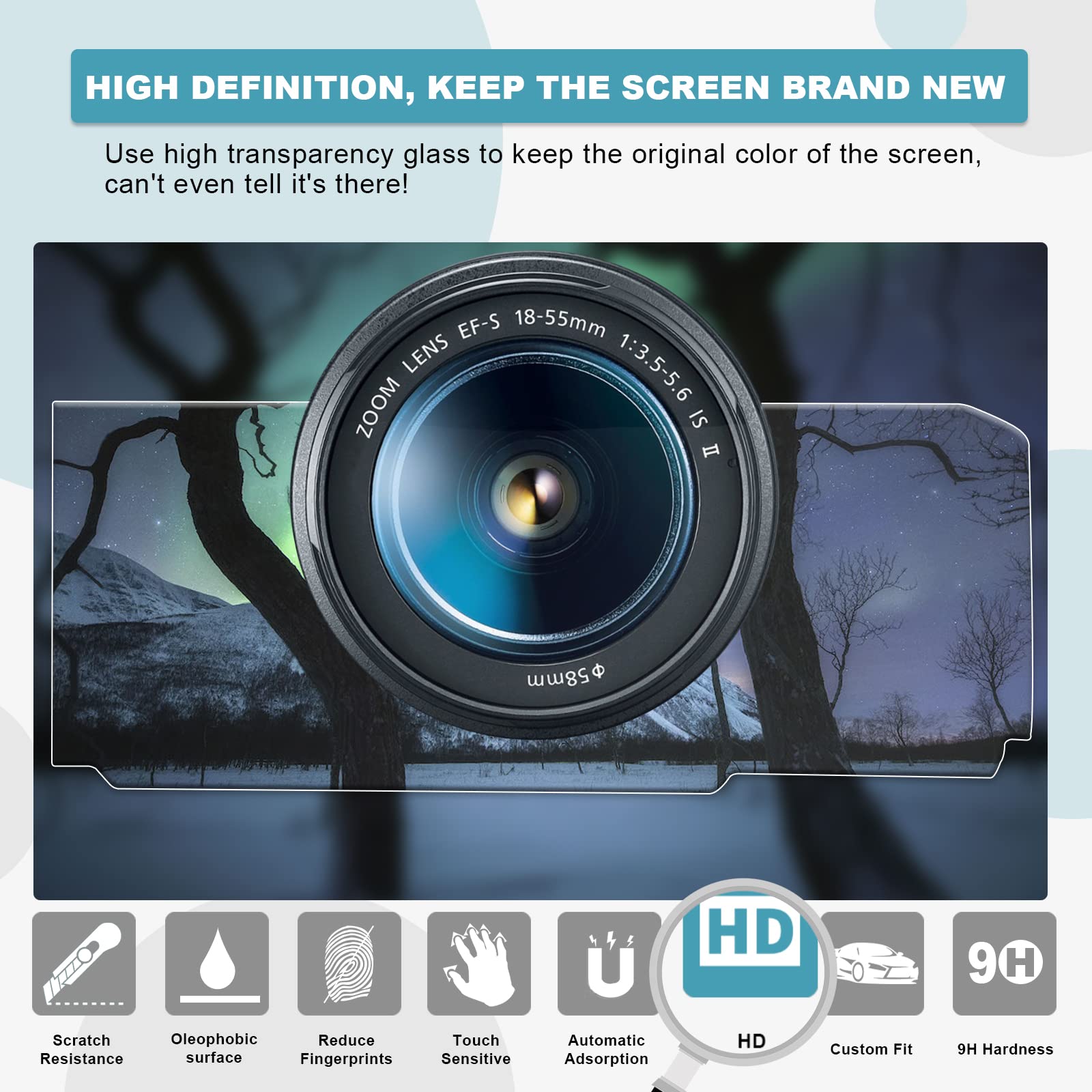 Cdefg 2022 2025 Silverado Sierra Screen Protector For 2024 2025 Silverado 1500 Sierra 1500 2500Hd 3500Hd Accessories Touch Screen Protector Tempered Glass