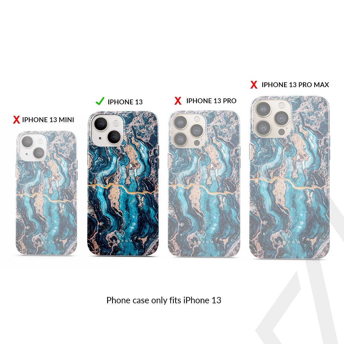 Burga Case For Iphone 13   Max Protective, Cute, Aesthetic, Trendy, Pattern Phone Cover, Fall Collection   Fits Apple Iphone 13