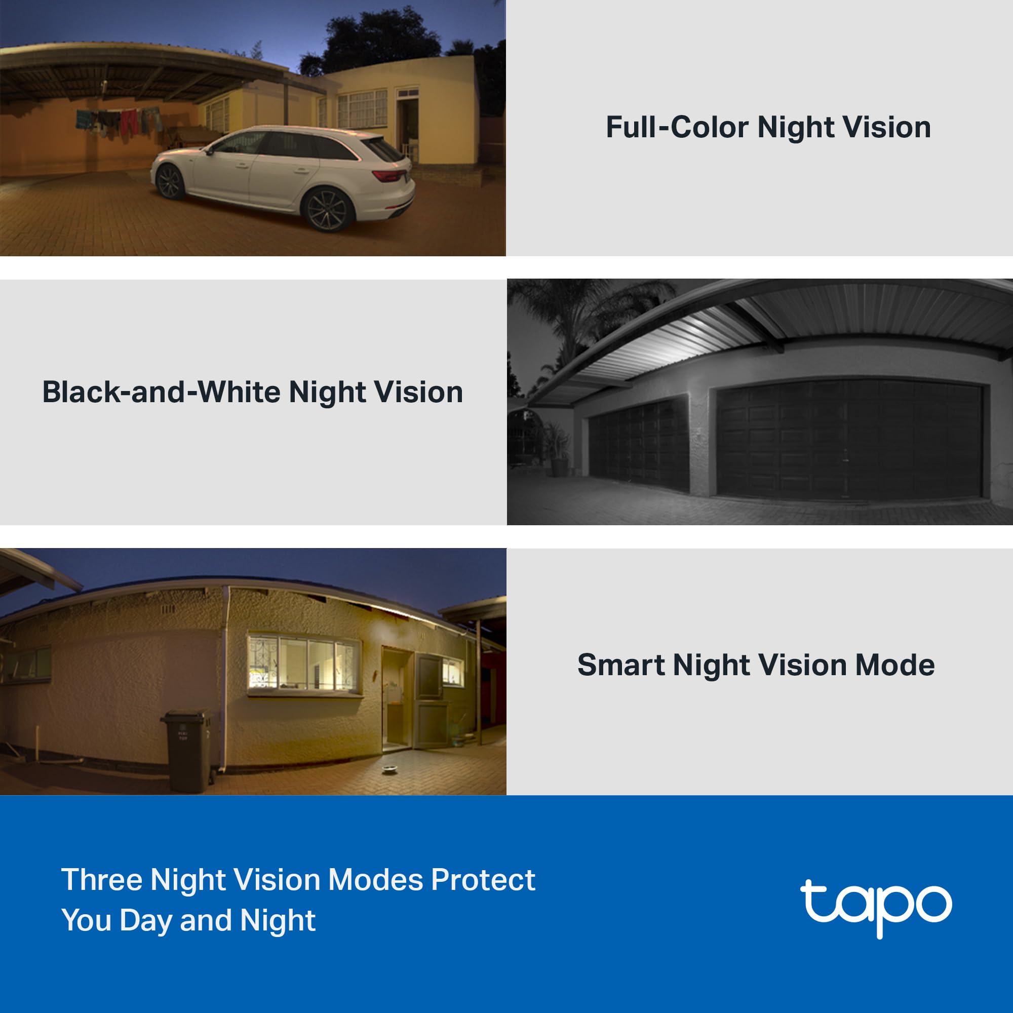 Tapo 2K Outdoor Wired Pan/Tilt Security Wi Fi Camera, 360 View, Motion Tracking, Works W/Alexa & Google Home, Color Night Vision