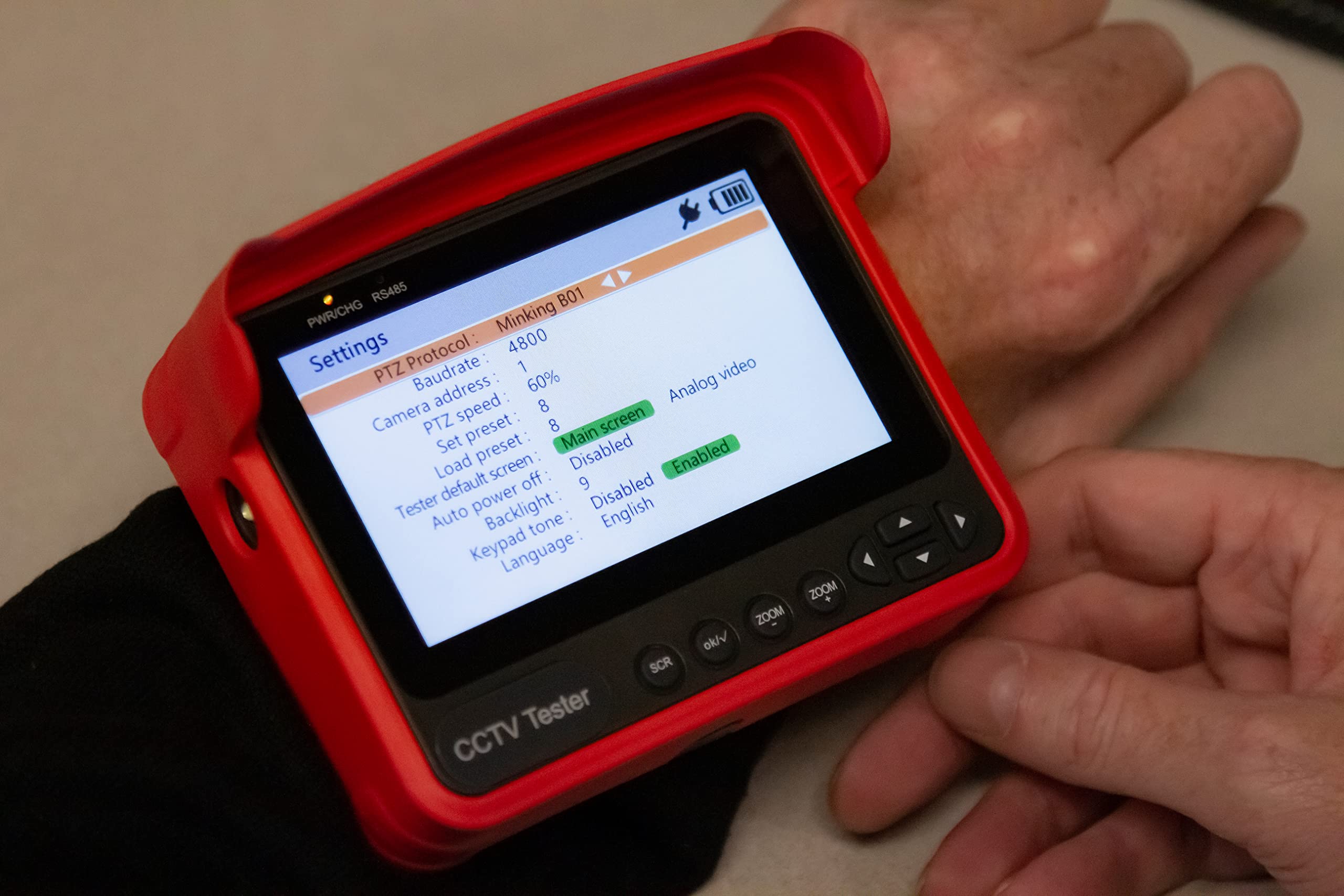 Triplett 8064 Camview Analog Ruggedized Hd Camera Tester   Sd Analog, Ahd 2.0, Hd Cvi 3.0, Hd Tvi 3.0