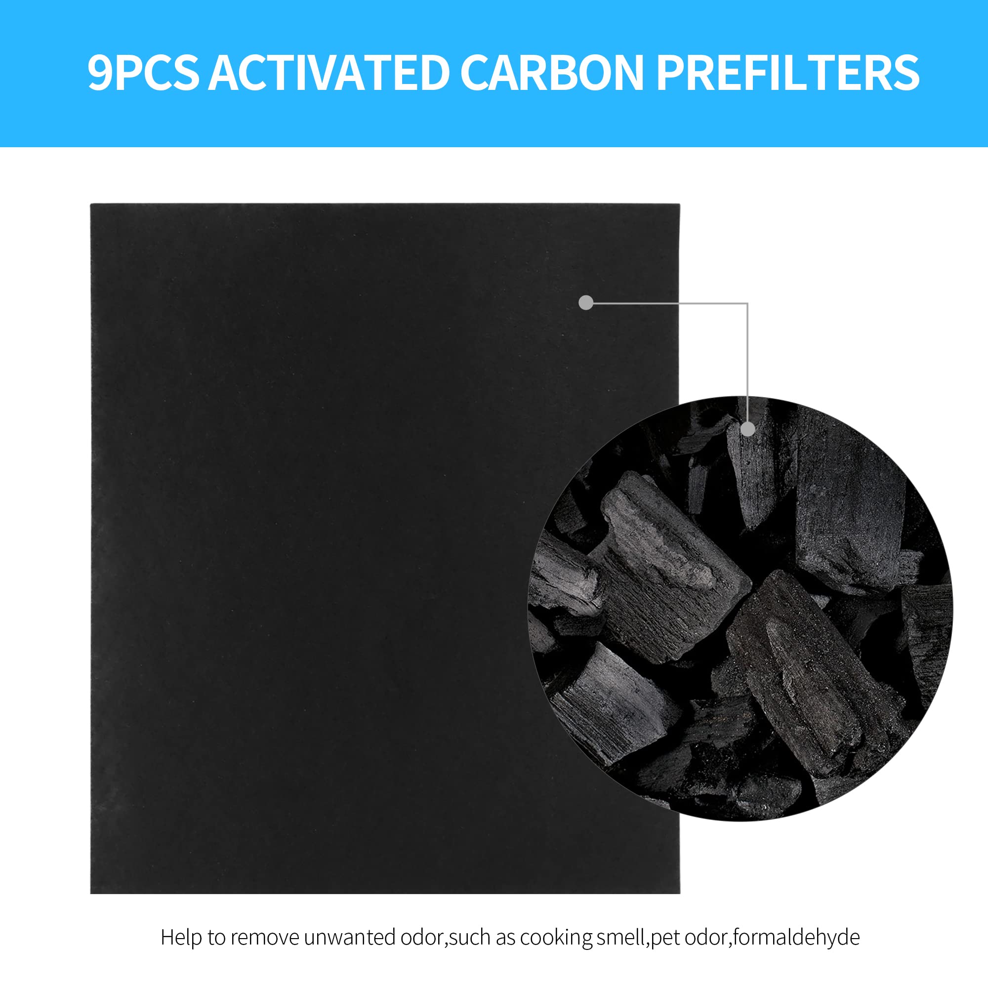 Gokbny 3 Pack Ap 1512Hh True Hepa Replacement Filter, Compatible With Coway Ap 1512Hh Mighty Purifier, Part# 3304899, With 9 Ext