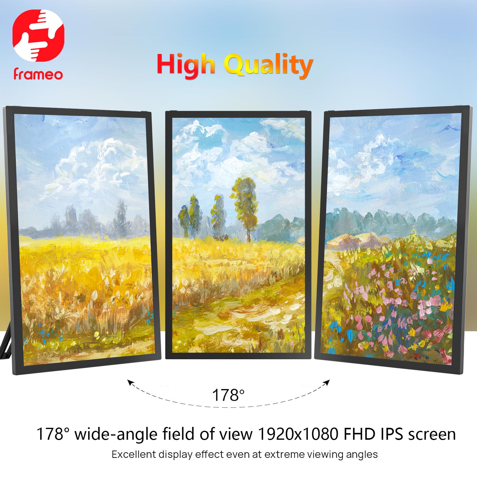 ???????? Frameo Digital Photo Frame, 21.5 Inch Large Wifi Digital Picture Frame With 1920X1080 Fhd Ips Touch Screen, Usb/Micro S