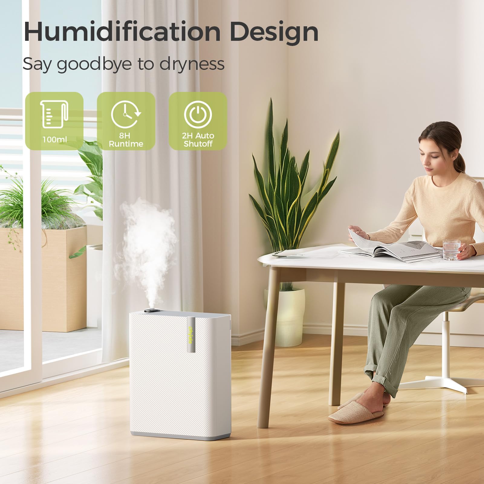 Air Purifiers For Home Large Room, Air Purifiers For Bedroom With Humidifier (100Ml), Smart Wifi, Air Quality Monitor, Quite Sle
