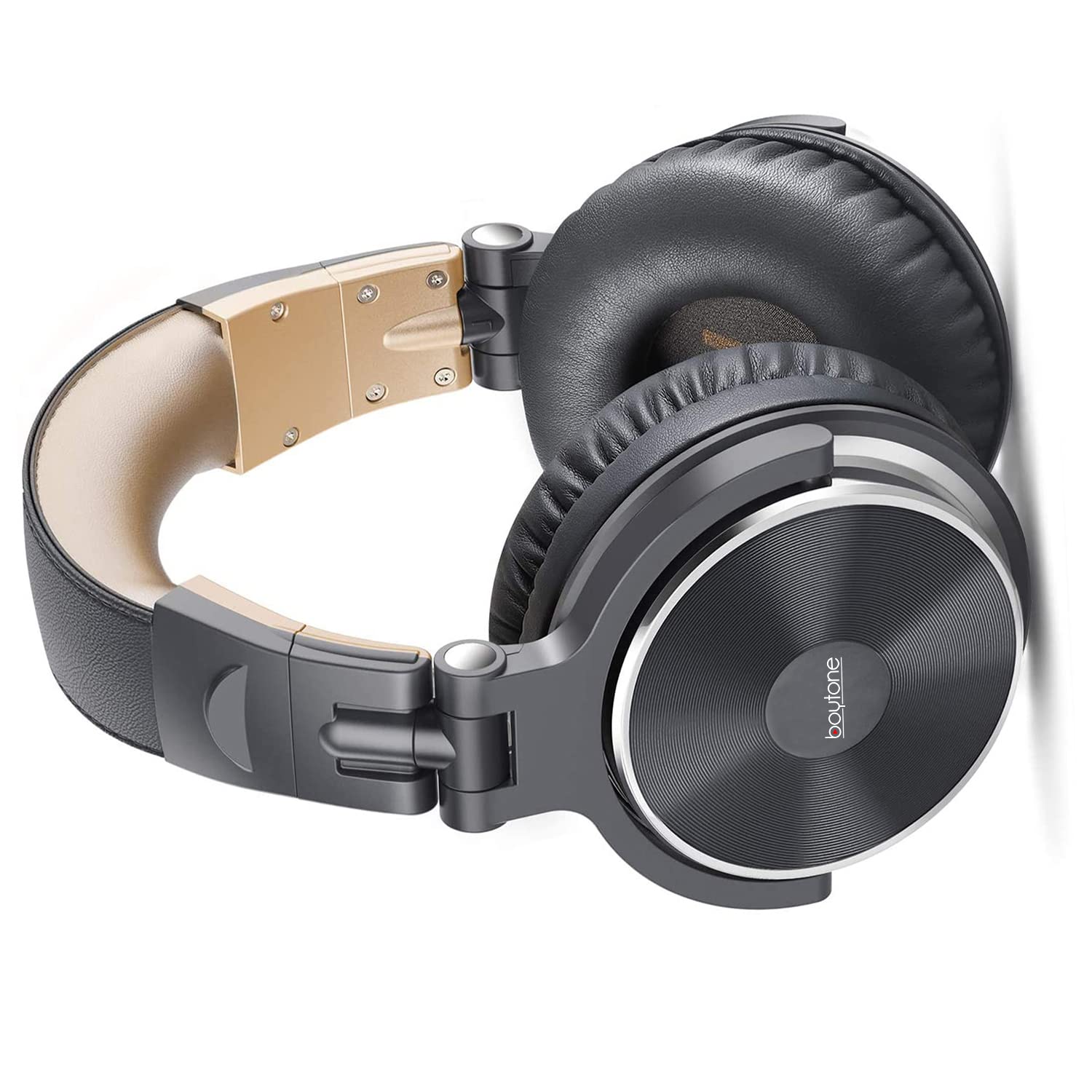 Boytone Bt 10Br Studio Recording Dj Headphones   Wired Over Ear Headphones, 50Mm Drivers,1/4 To 3.5Mm Audio Jack, For Audio Mixe