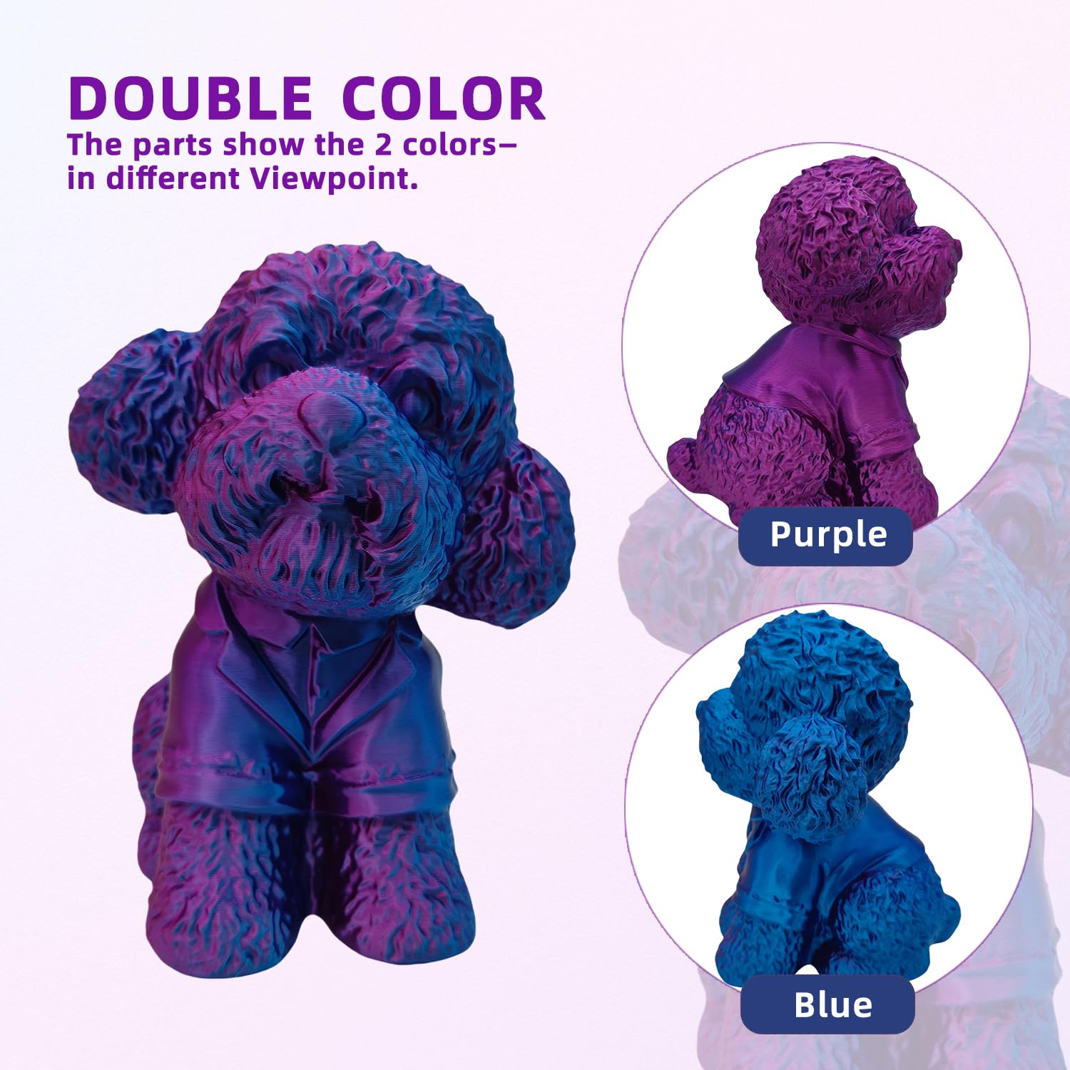 Pla Filament, Pla Plus(Pla+), 3D Printer Filament, Pla Filament 1.75Mm Dimensional Accuracy +/- 0.02Mm, 1Kg Spool (2.2 Lbs), Fit