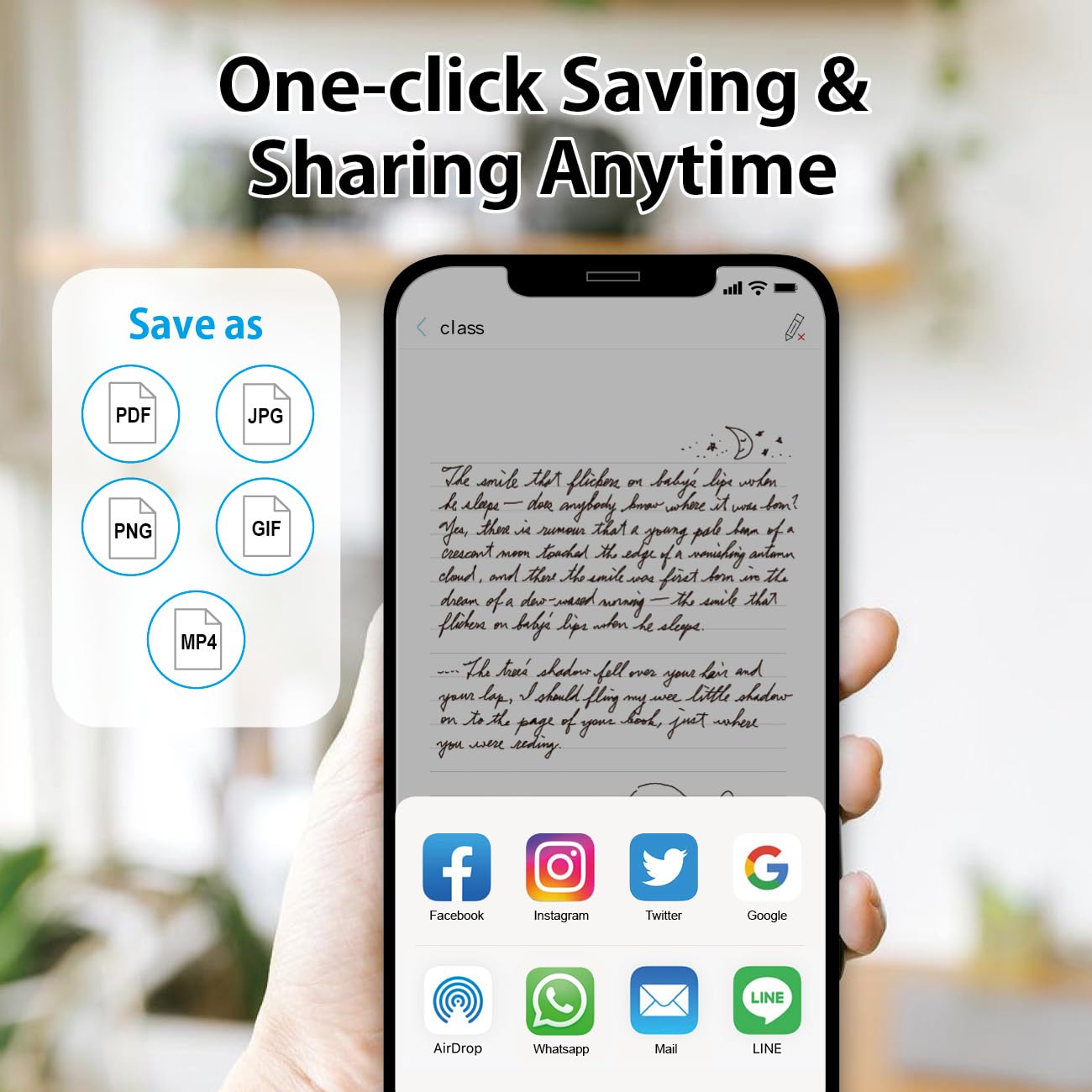 Ophayapen Digital Smart Pen+Small Notepad, Real Time Sync For Digitizing, Storing, And Sharing Paper Notes, Ideal For Note Takin