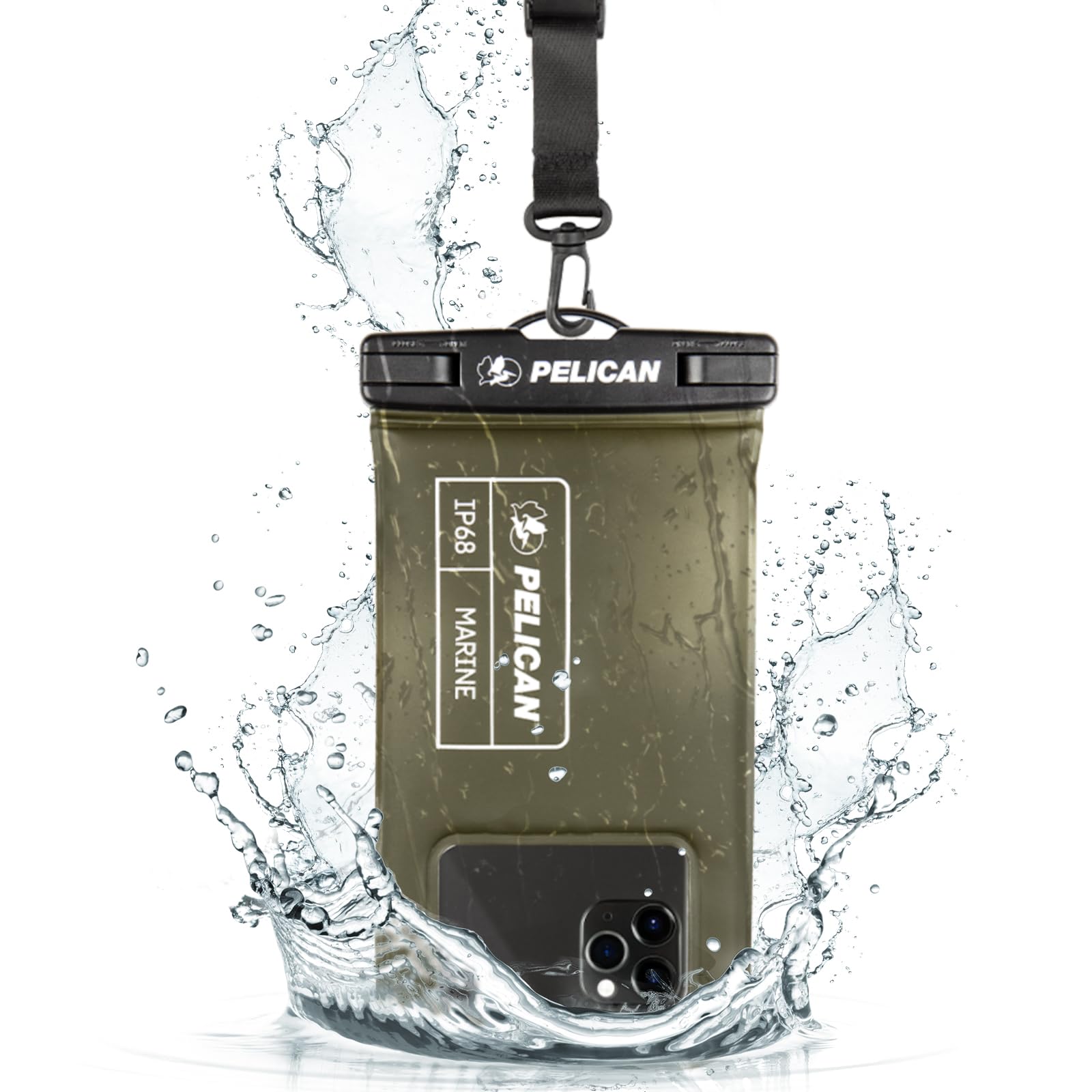 Pelican Marine   Ip68 Waterproof Phone Pouch / Case (Regular Size)   Floating Waterproof Phone Case   Iphone 15 Pro Max/ 14 Pro