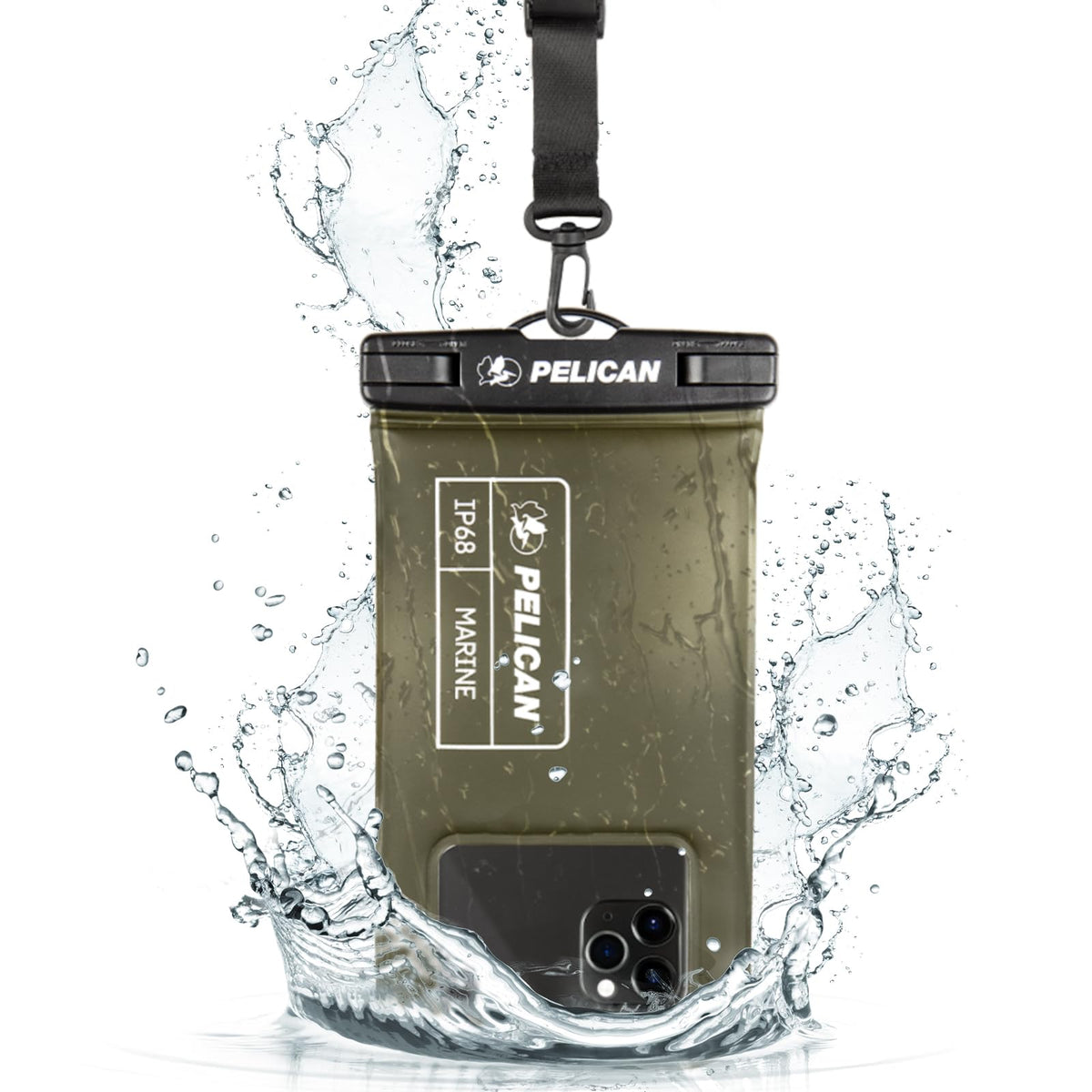 Pelican Marine   Ip68 Waterproof Phone Pouch / Case (Regular Size)   Floating Waterproof Phone Case   Iphone 15 Pro Max/ 14 Pro