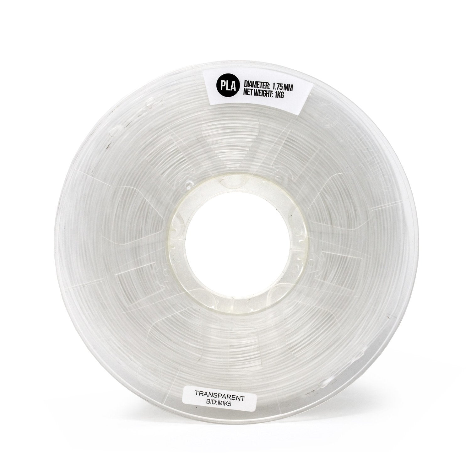 Gizmo Dorks 3Mm (2.85Mm) Pla Filament 1Kg / 2.2Lb For 3D Printers, Transparent