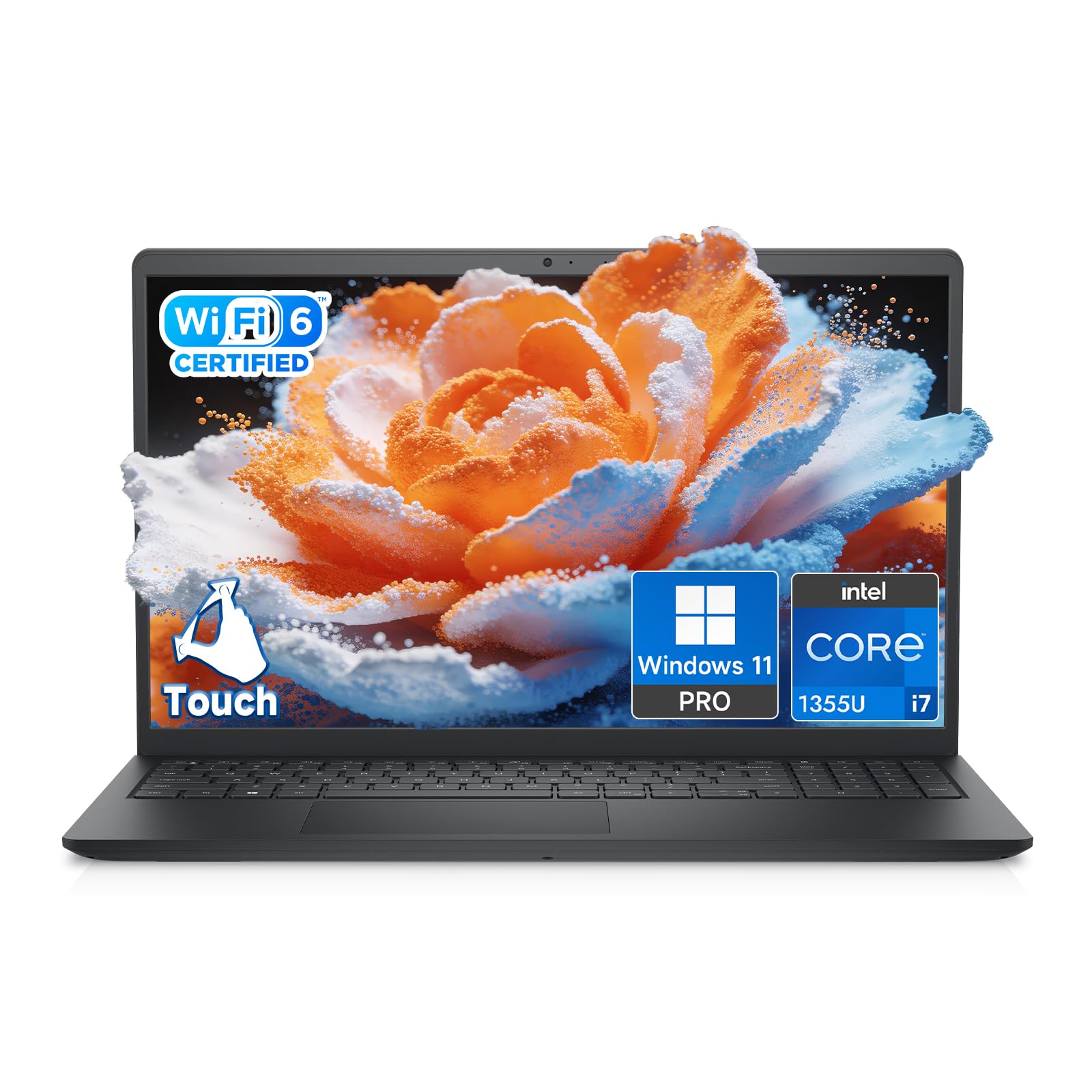 Dell 15 Touchscreen Business Laptop, Intel 10-Core i7-1355U, 15.6 FHD 220nits Display, 64GB RAM & 2TB SSD, Windows 11 Pro, AI Co