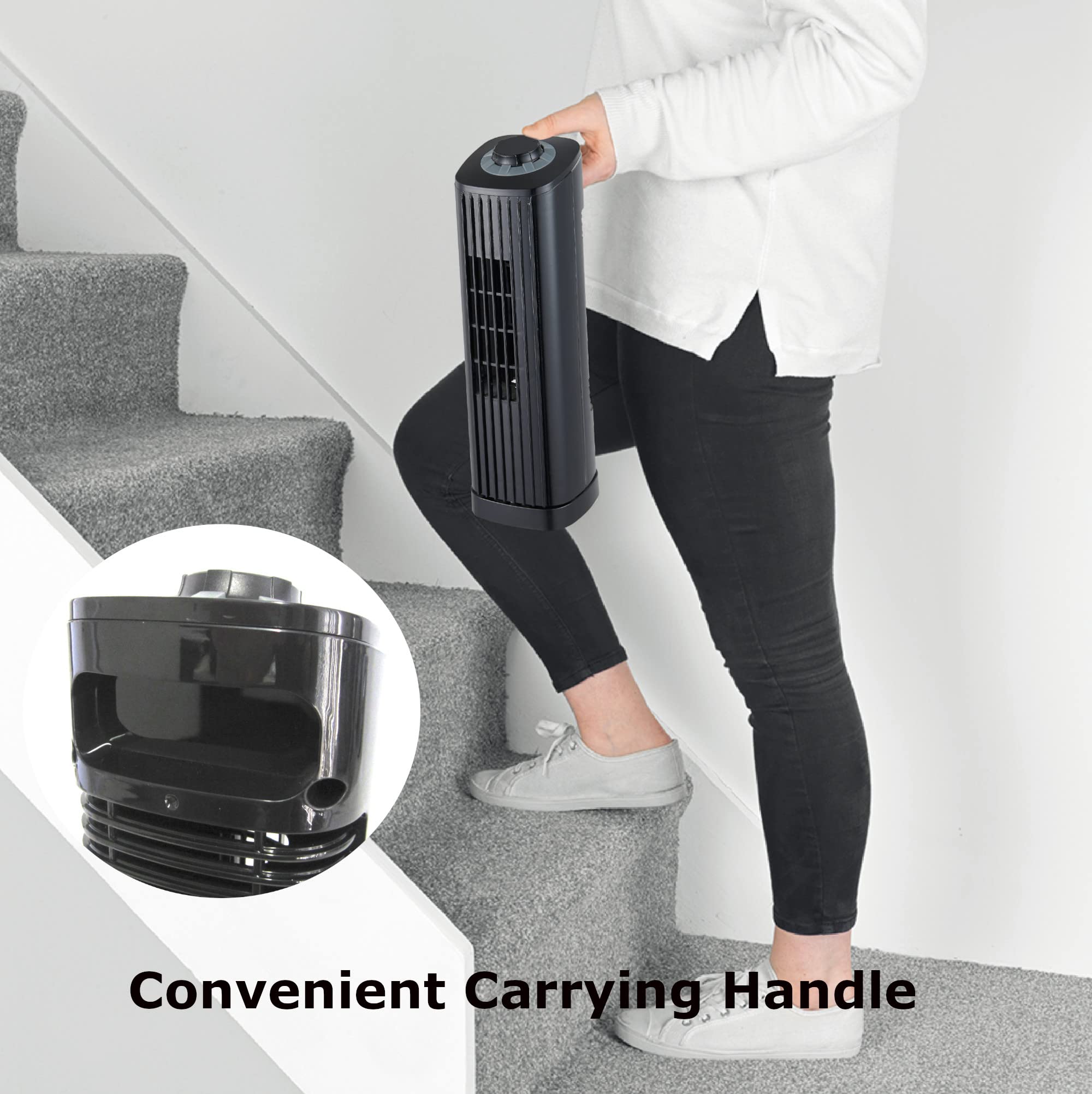 Optimus F 7348Bk F Indoor Plug In Fan, Household, Black