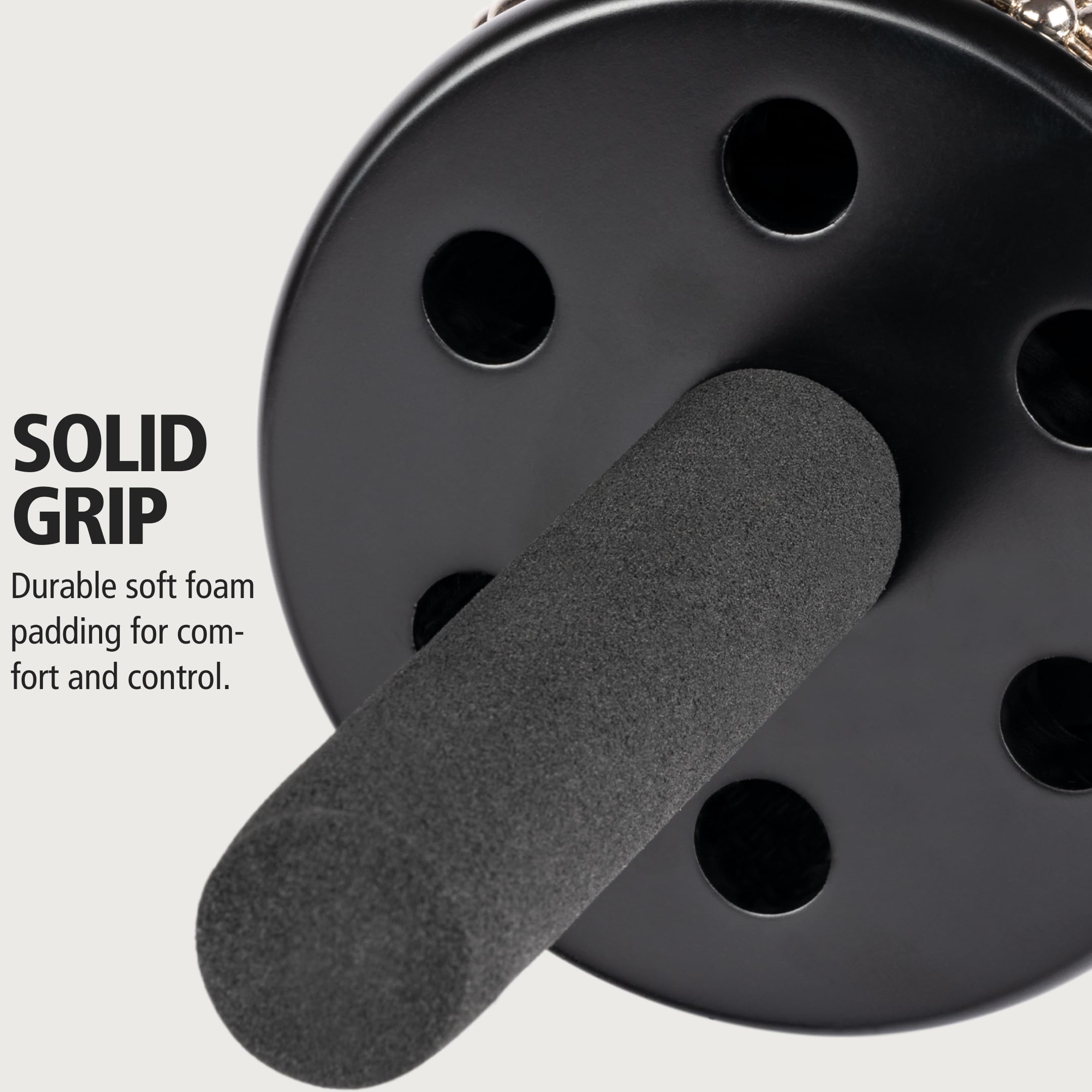 Meinl Percussion Turbo Cabasa With Sound Ports For Extra Projection, Medium Size Wooden Handle With Padded Soft Grip, Steel Cylinder And Chain, 2 Year Warranty, Black, (Ca5Bk)