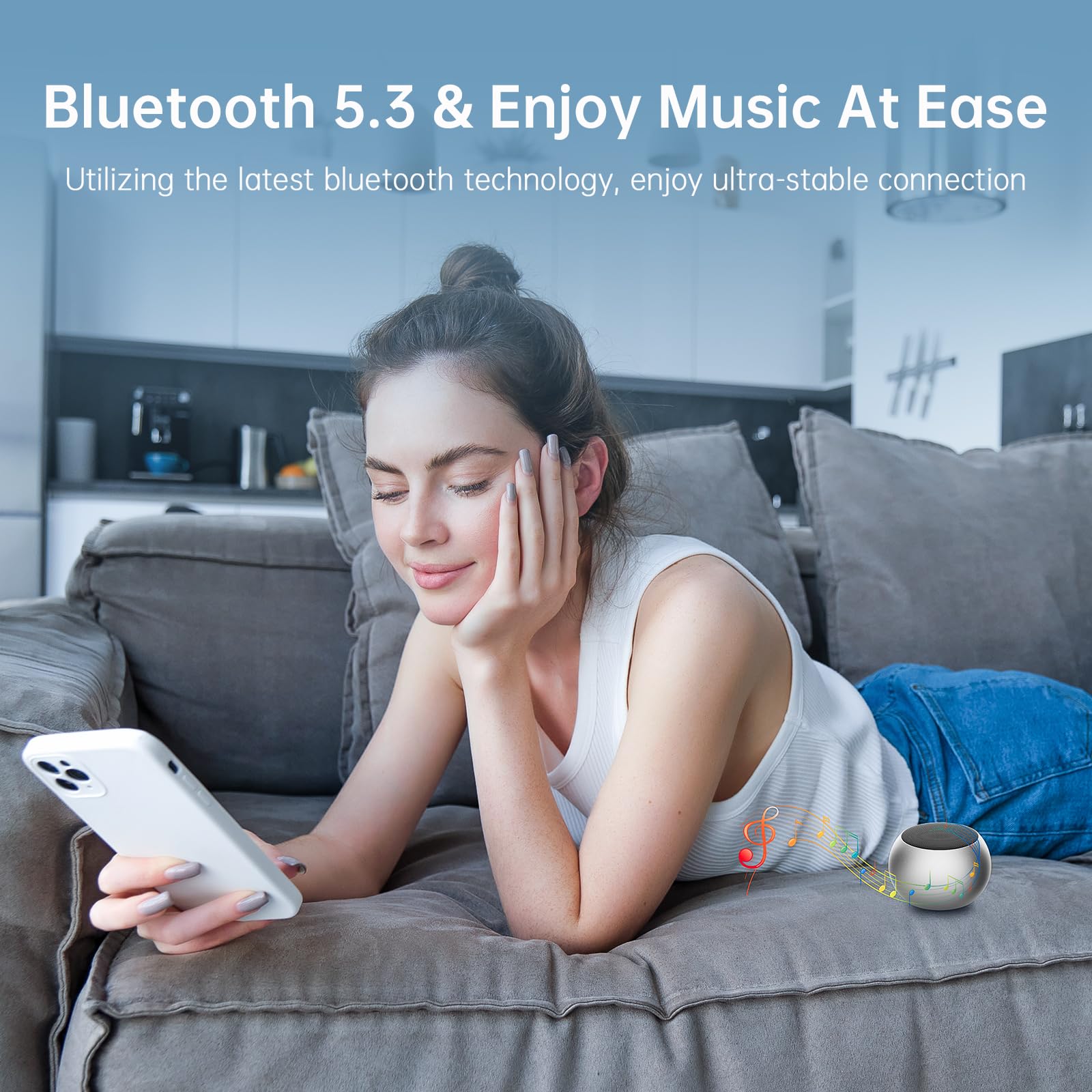 Small Bluetooth Speaker, 2025 Portable Speaker With Loud Stereo Sound And Robust Bass, Ip7 Waterproof Speaker With Lanyard Easy