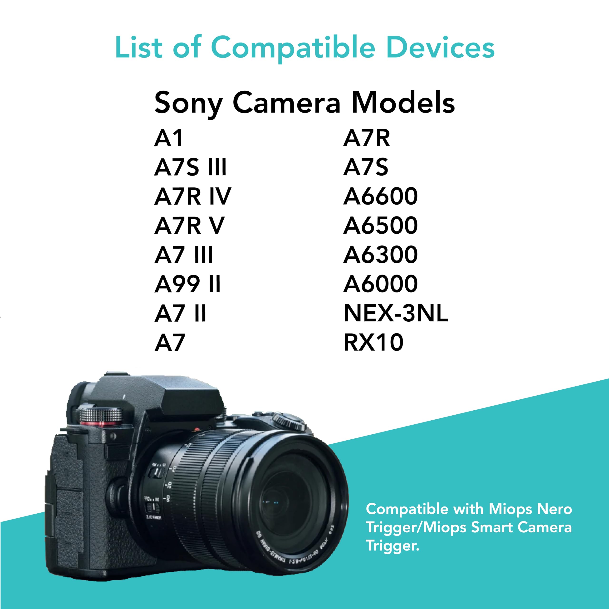 Foto&Tech 2.5Mm-Vpr1 Remote Control Shutter Release Cable Compatible With Miops Trigger, Sony A1 A7S Iii A7R Iv V A7 Iii A99 Ii