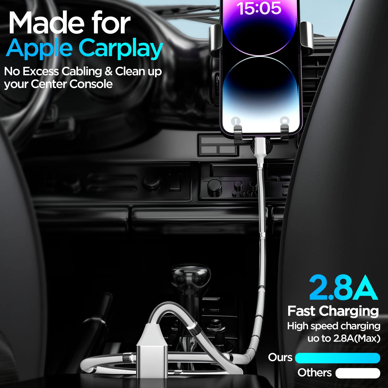 Magnetic Charging Cable,(3FT) Super Organized Charging Magnetic Absorption Nano Data Cable for Phone 14 pro max/13/12/11/XS/XS Max/XR/X/8/8 Plus/7/7 Plus/6s/6s Plus/6/6 Plus/SE/5s/5c/5/Pad/Pod 2 Pack