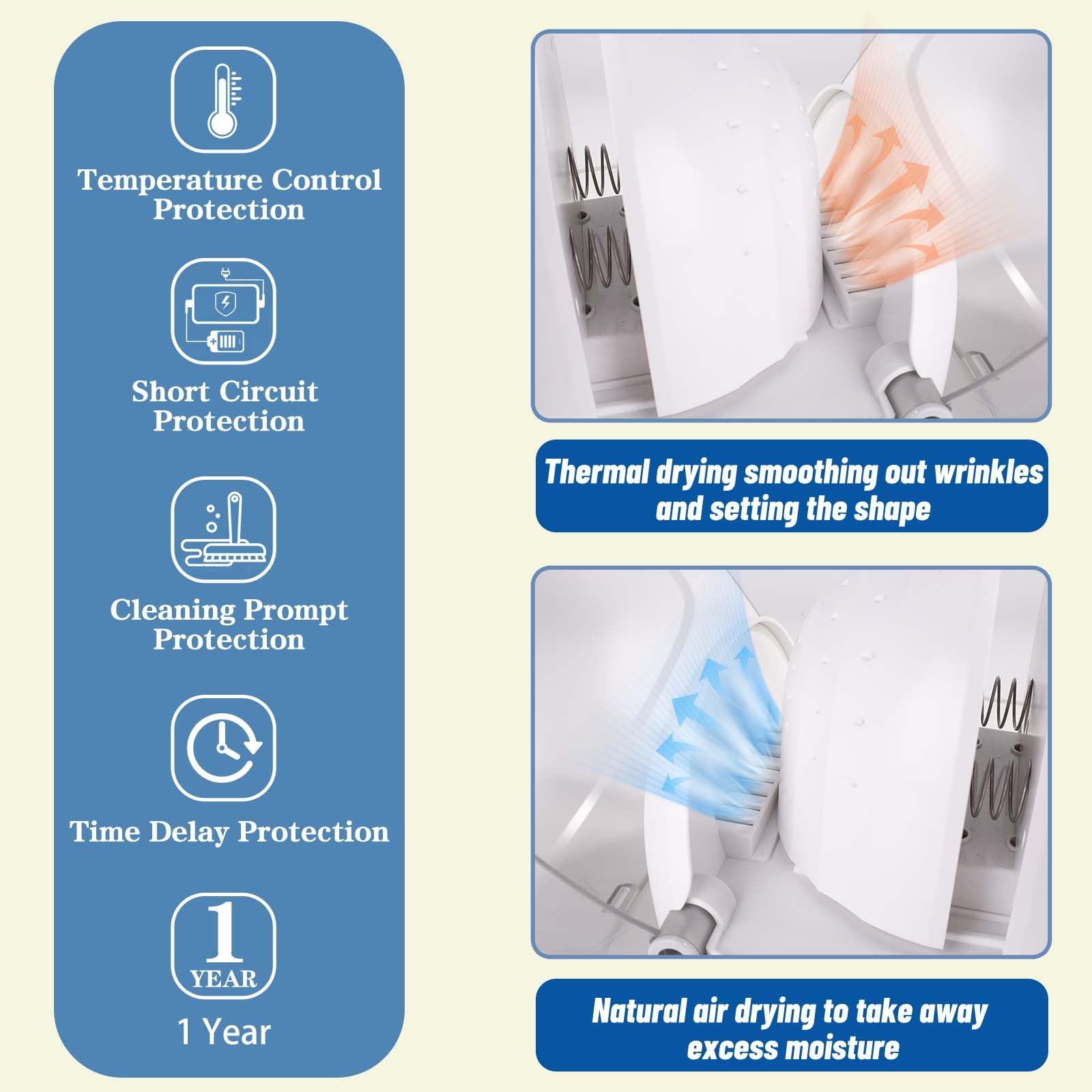 Fanwinyu Automatic Cap Cleaner With Steam And Dry,Steam Iron To Reshape The Hat,Restore Misshapen Hat/Cap Natural Shape With Ste