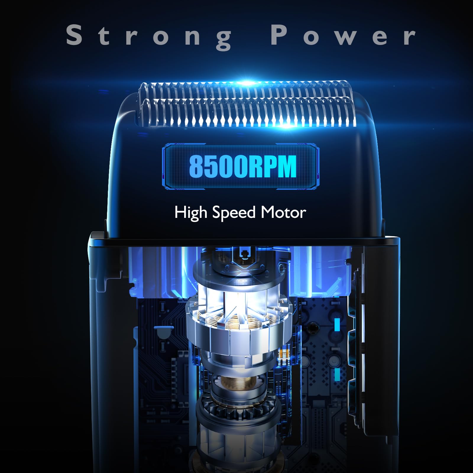 Electric Razor For Men Face, Bazivve Electric Shavers For Men, Foil Shaver With 3 Adjustable Speeds, Rechargeable Waterproof Clo