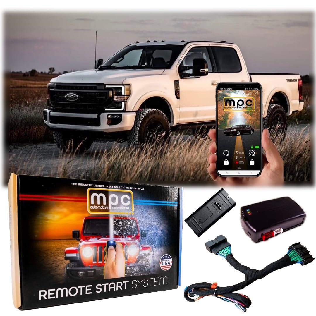 Mpc Remote Start Kit For 2017 2019 Ford F 250 Super Duty || Diesel || Key To Start || 100% Plug N Play || Press Oem Fob 3X Lock