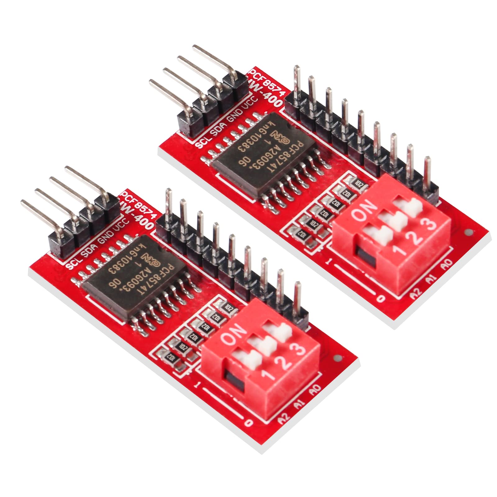 Qccan 6Pcs Pcf8574 Pcf8574T Io Expansion Board I/O Expander I2C Iic Port Interface Evaluation Develop Module