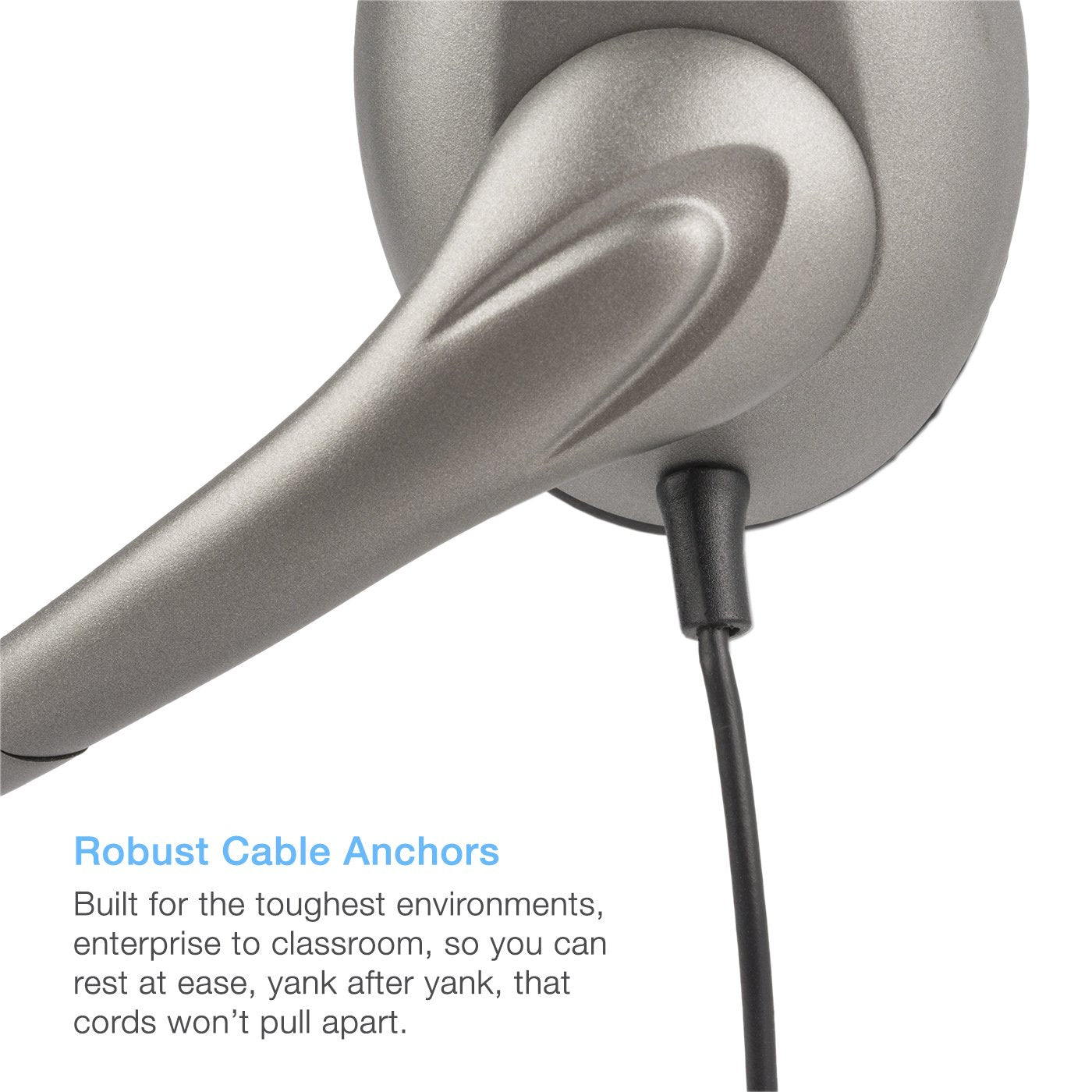 Cyber Acoustics Usb Mono Ac 840 Headset, Headphone With Microphone, Great For Education, Office And Call Centers (Ac 840)