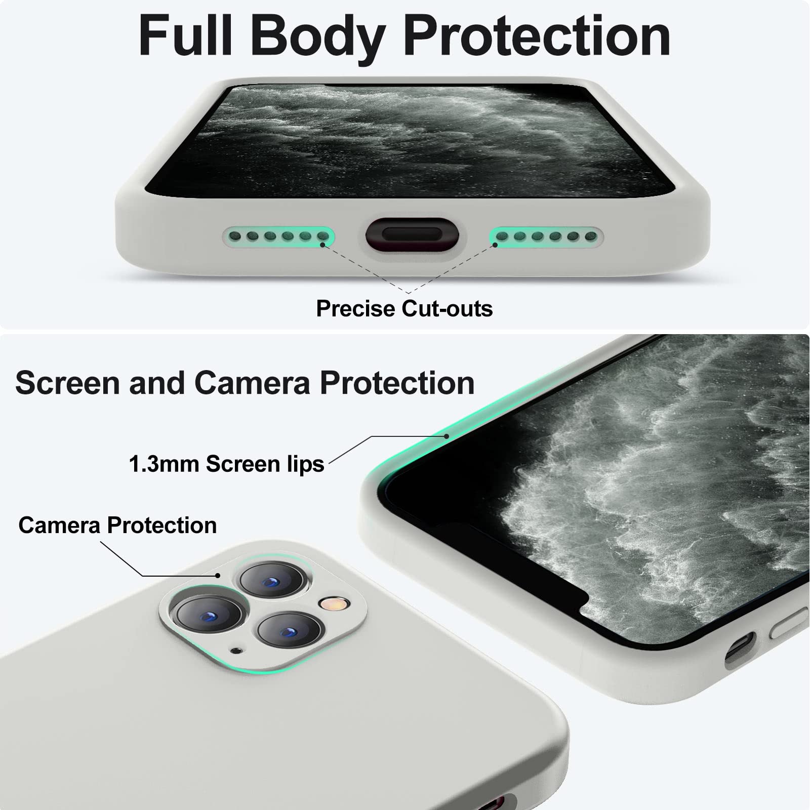 Vooii Compatible With Iphone 11 Pro Max Case With [Soft Anti Scratch Microfiber Lining] [Camera Protection] [Flat Edges] Upgrade