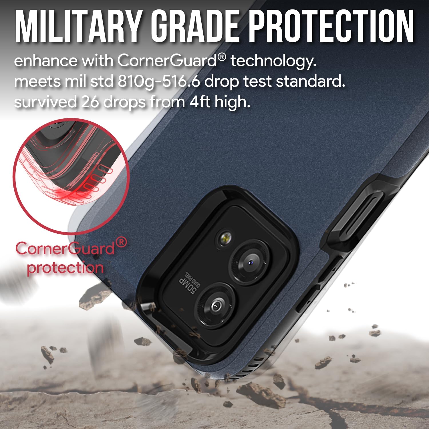 Vena Outcross For Motorola Moto G Stylus 5G (2023) Case, Military Grade Drop Protection, Dual Layer Shockproof Protective Phone