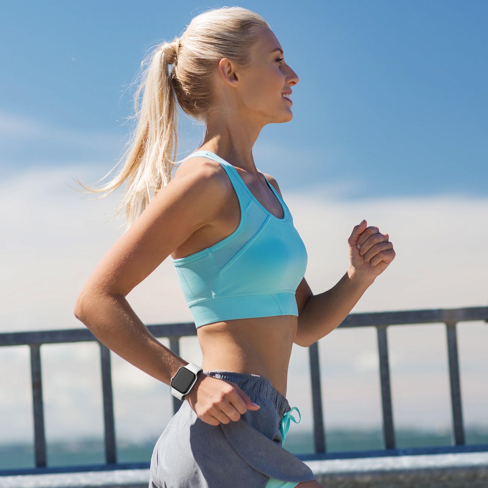 Compatible With Apple Watch Bands For Women 44Mm 45Mm 46Mm 49Mm 42Mm 40Mm 41Mm 38Mm Men, Silicone Sport Strap For Apple Watch Se