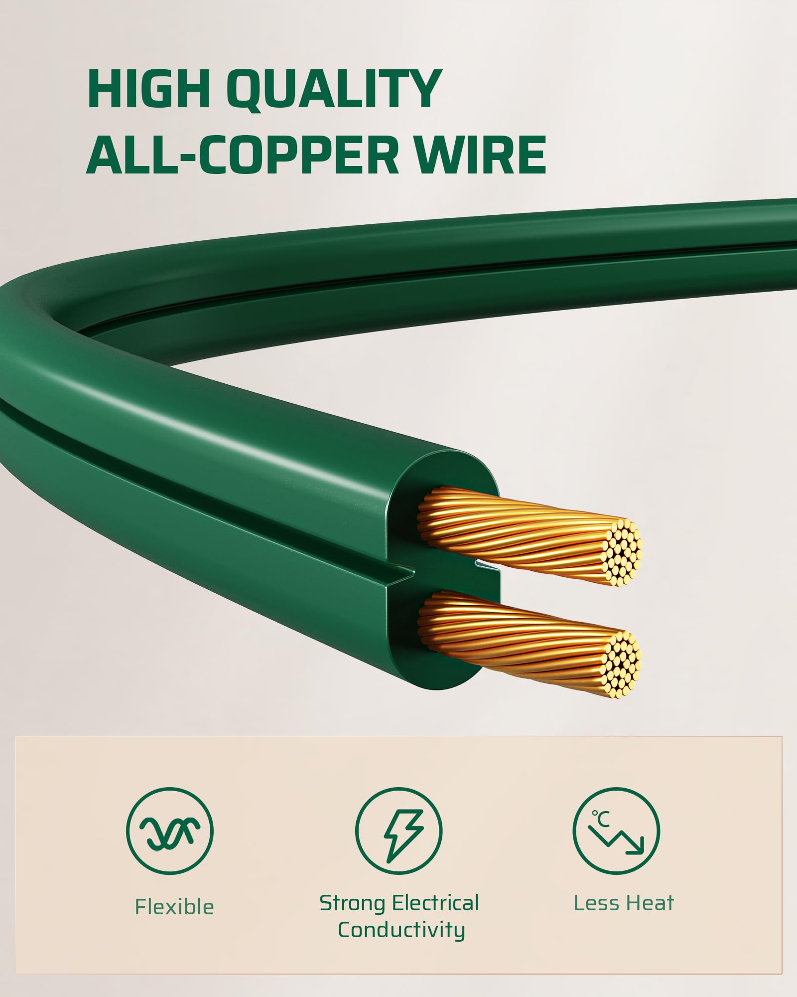 Dewenwils 12 Ft Extension Cord With Multiple Outlets, On/Off Foot Switch Power Cord, Angled Flat Plug, 2 Prong 3 Outlets, 16/2C,