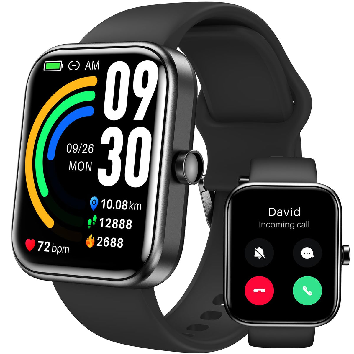 Tozo S3 Smart Watch For Men Women For Iphone&Android, 1.83'' Fitness Tracker Bluetooth Call [Answer/Make], Ip68 Waterproof Sleep
