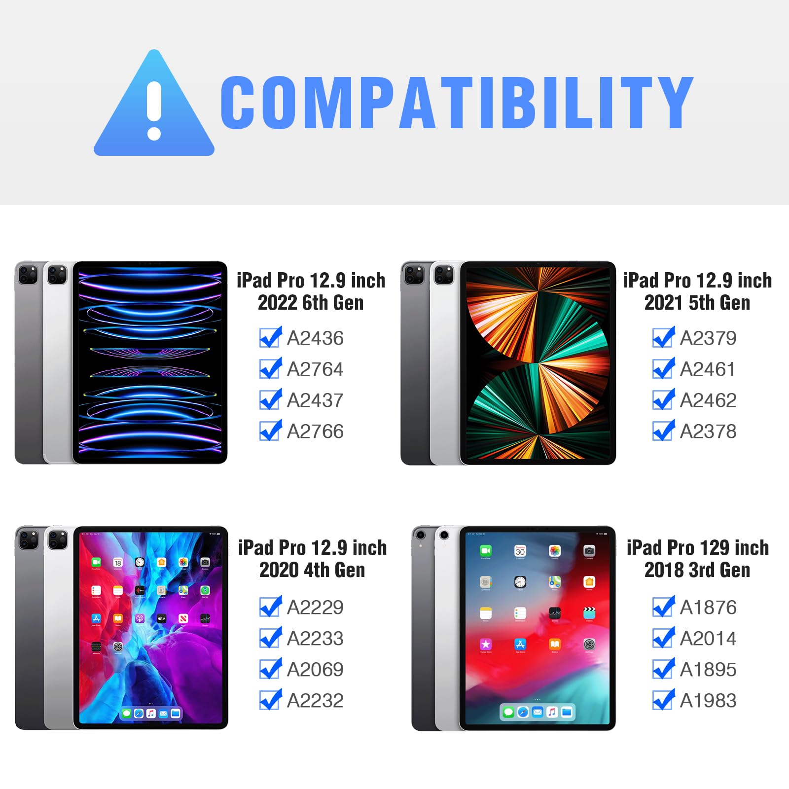 Nillkin Ipad Pro 12.9 Case With Keyboard, Keyboard Case For Ipad Air 13 2024 (M2) And Ipad Pro 6Th/3Rd/4Th/5Th Gen With Slide Co