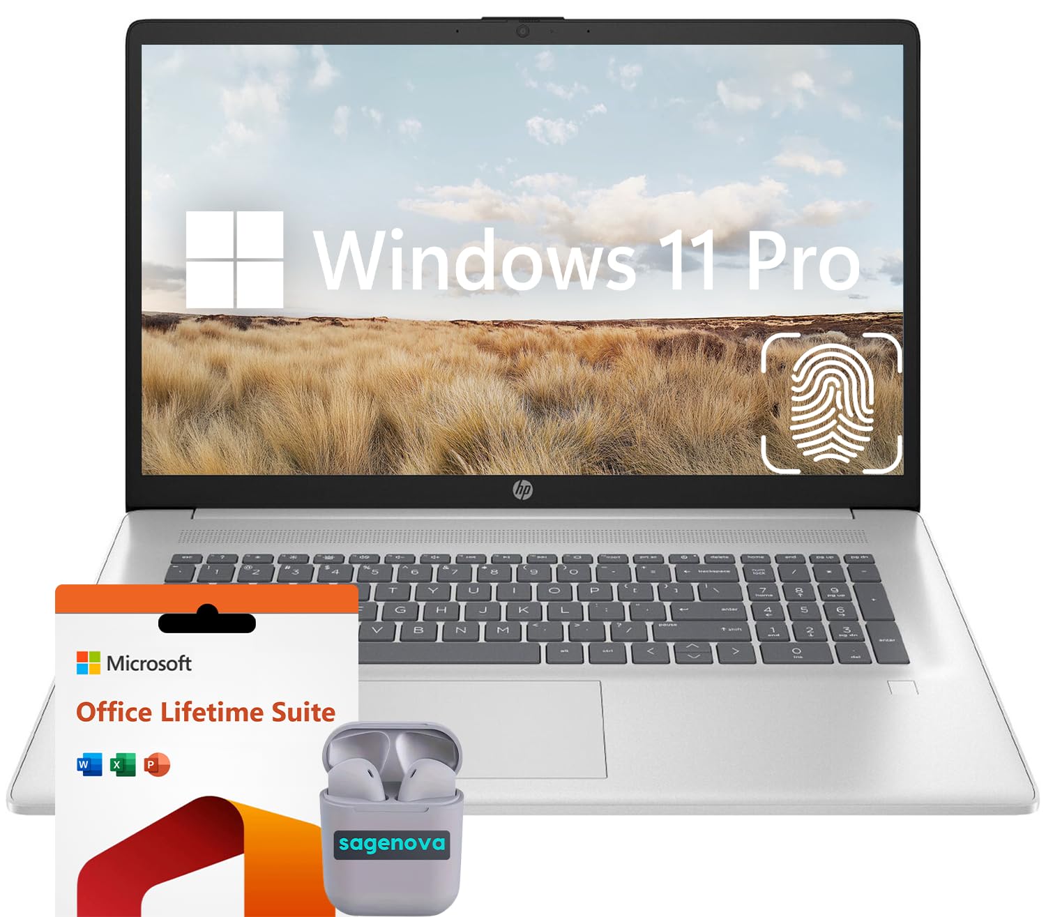 Hp Business Laptop Computer, 17.3'' Fhd Ips Led Laptop 32Gb Ram 1Tb Ssd, Intel Core I3-N305, Windows 11 Pro Laptop With Microsof