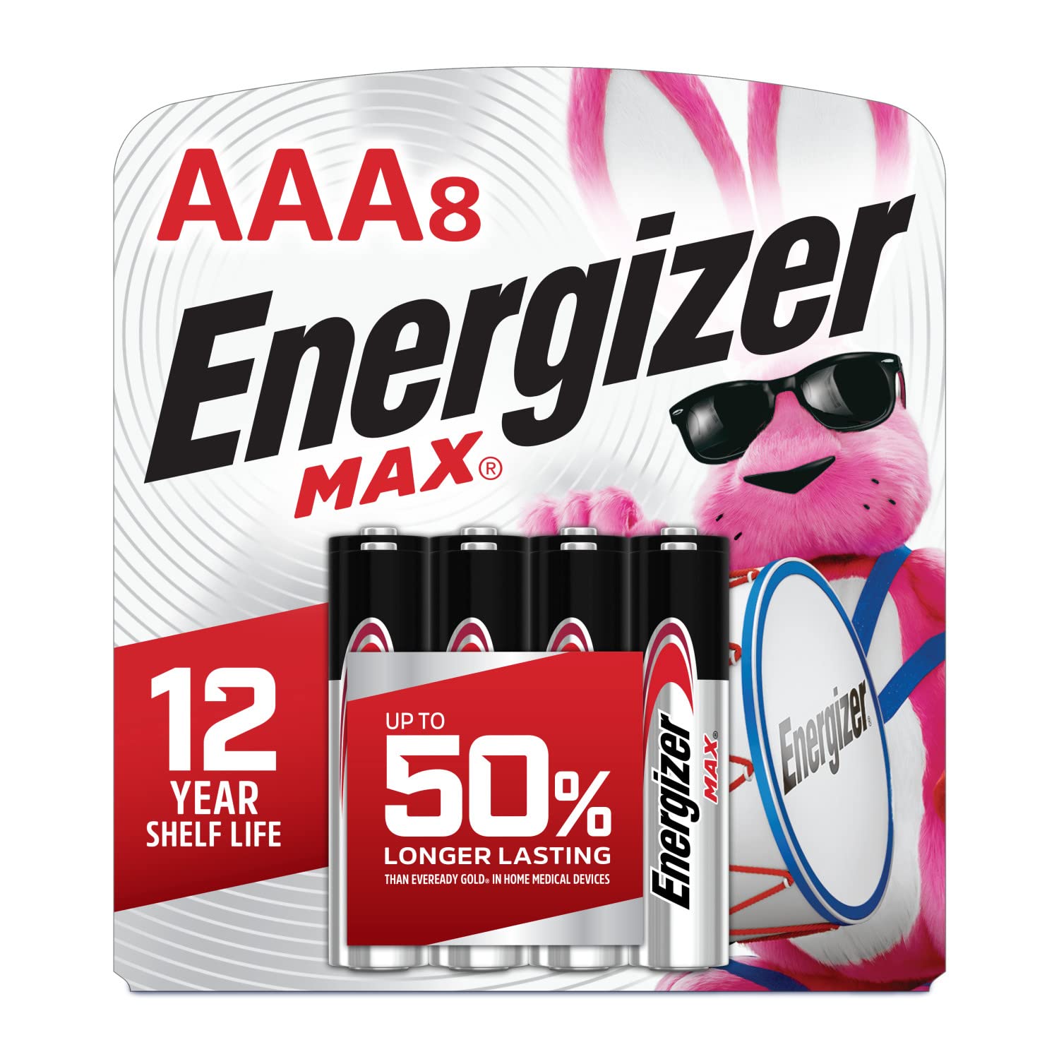 Energizer Aaa Batteries, Max Triple A Alkaline, 8 Count