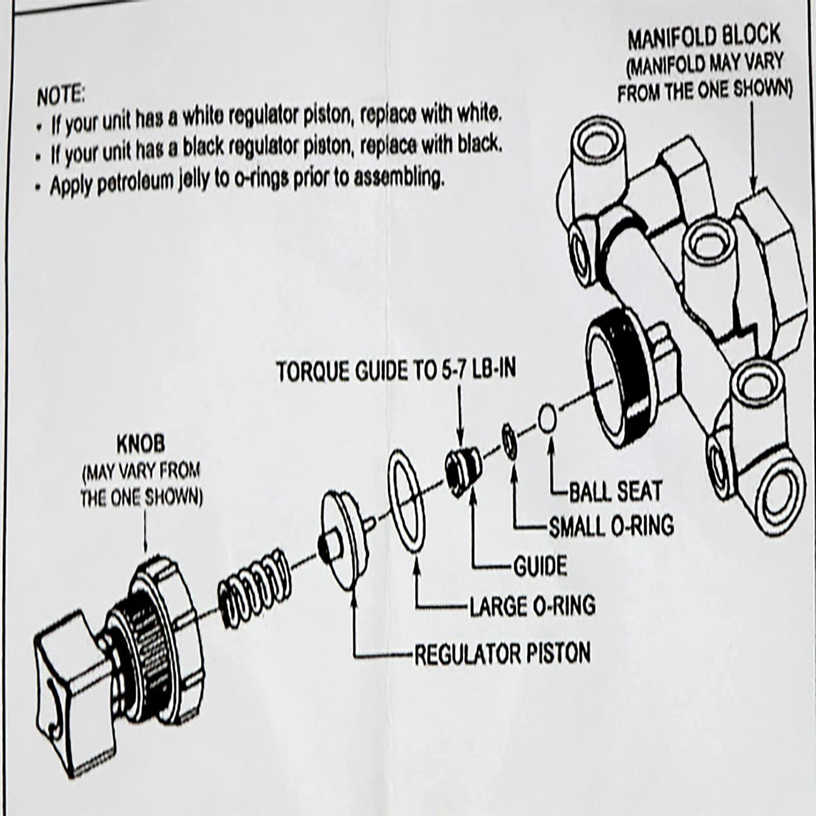 Air Compressor Regulator Manifold Repair 105 0004 Kit For Sanborn Coleman Powermate Parts