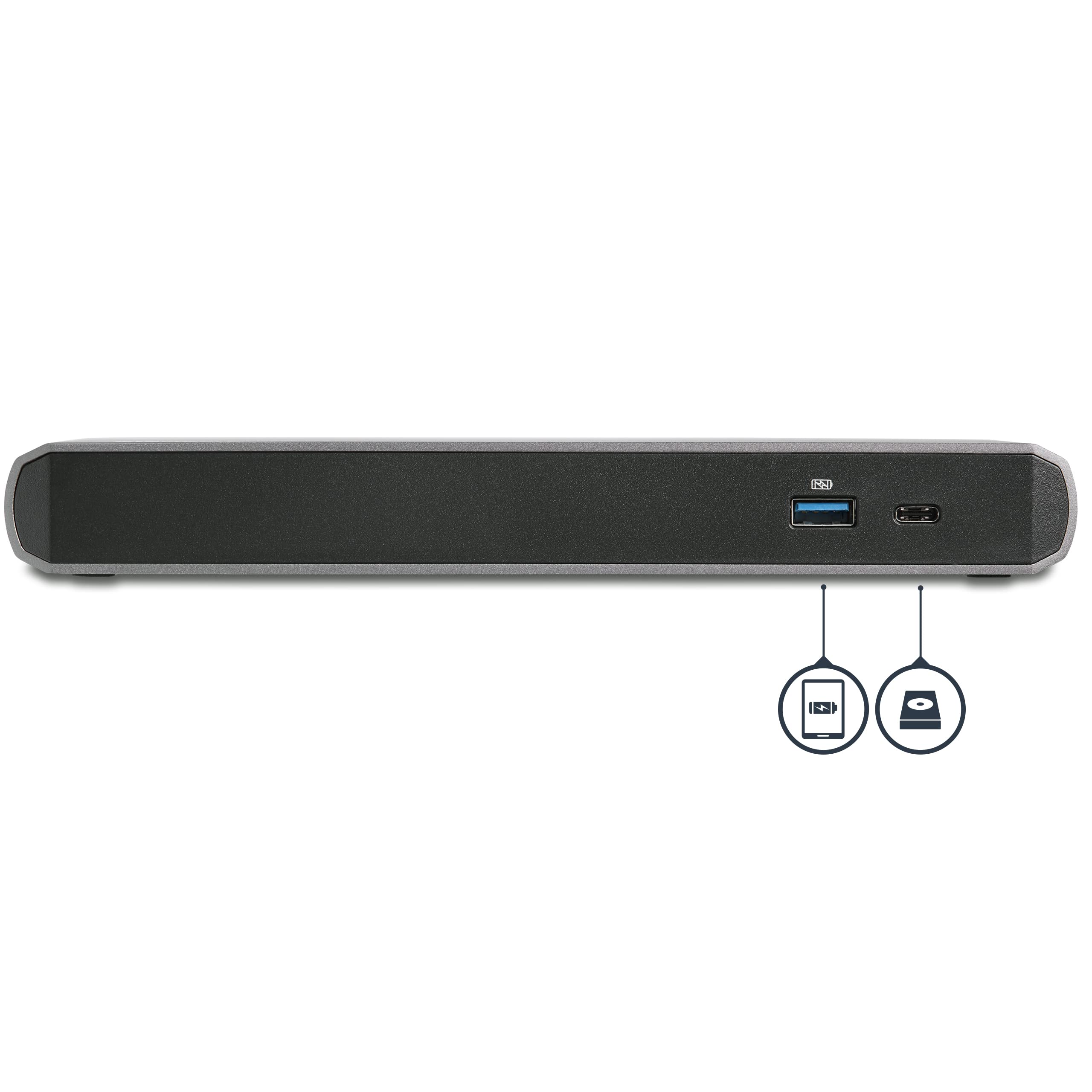 Startech.Com Thunderbolt 3 Dock   Dual Monitor 4K 60Hz Laptop Docking Station With Displayport   85W Power Delivery   3 Port Usb