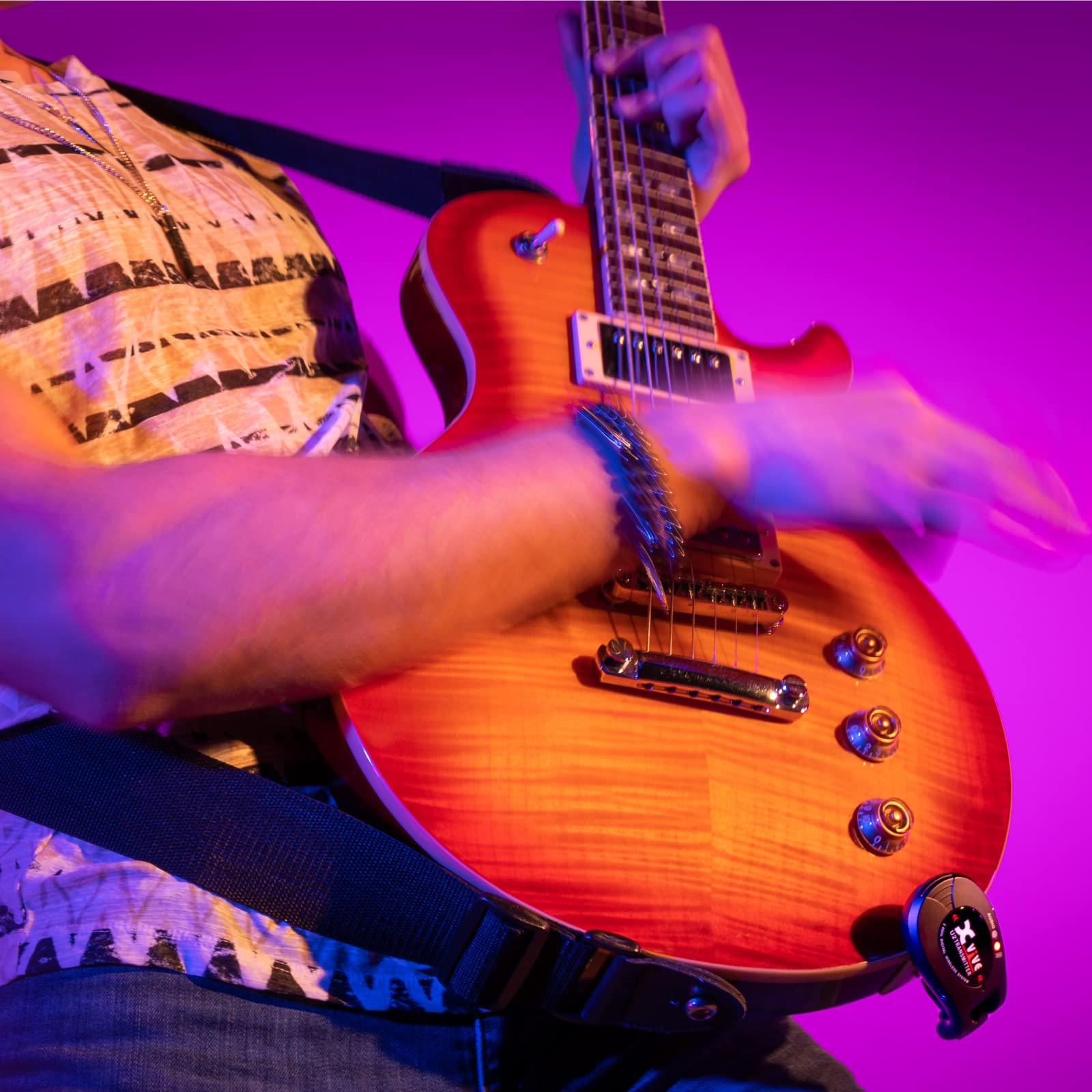 Xvive U2 Guitar Wireless System - 2.4Ghz 4 Channels Transmitter And Receiver For Electric Guitar, Bass, Violin