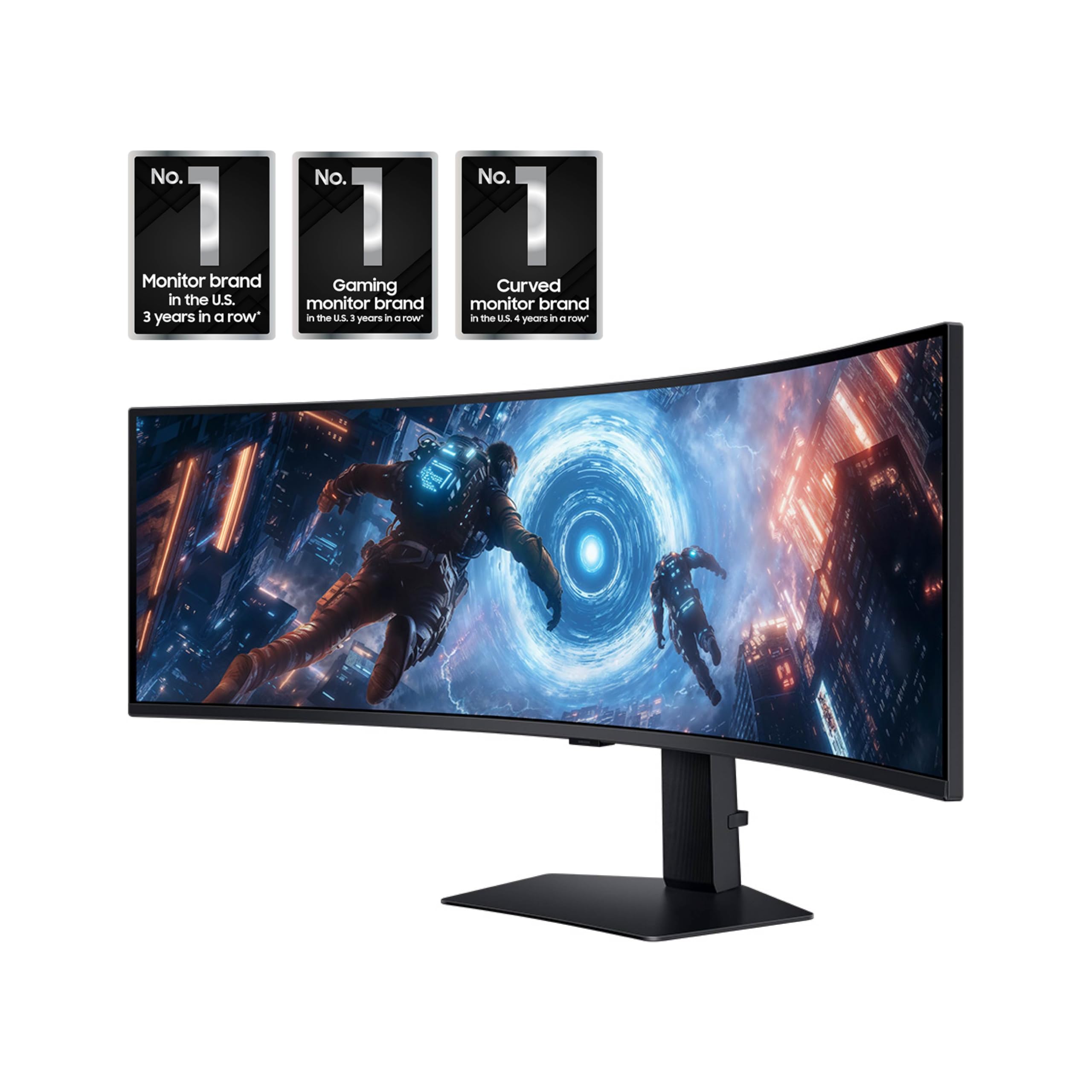 Samsung 49-Inch Odyssey G9 (G91F) Dqhd, 144Hz, Curved Gaming Monitor, Ultra-Wide 32:9 Screen, Displayhdr 600, Amd Freesync Premi
