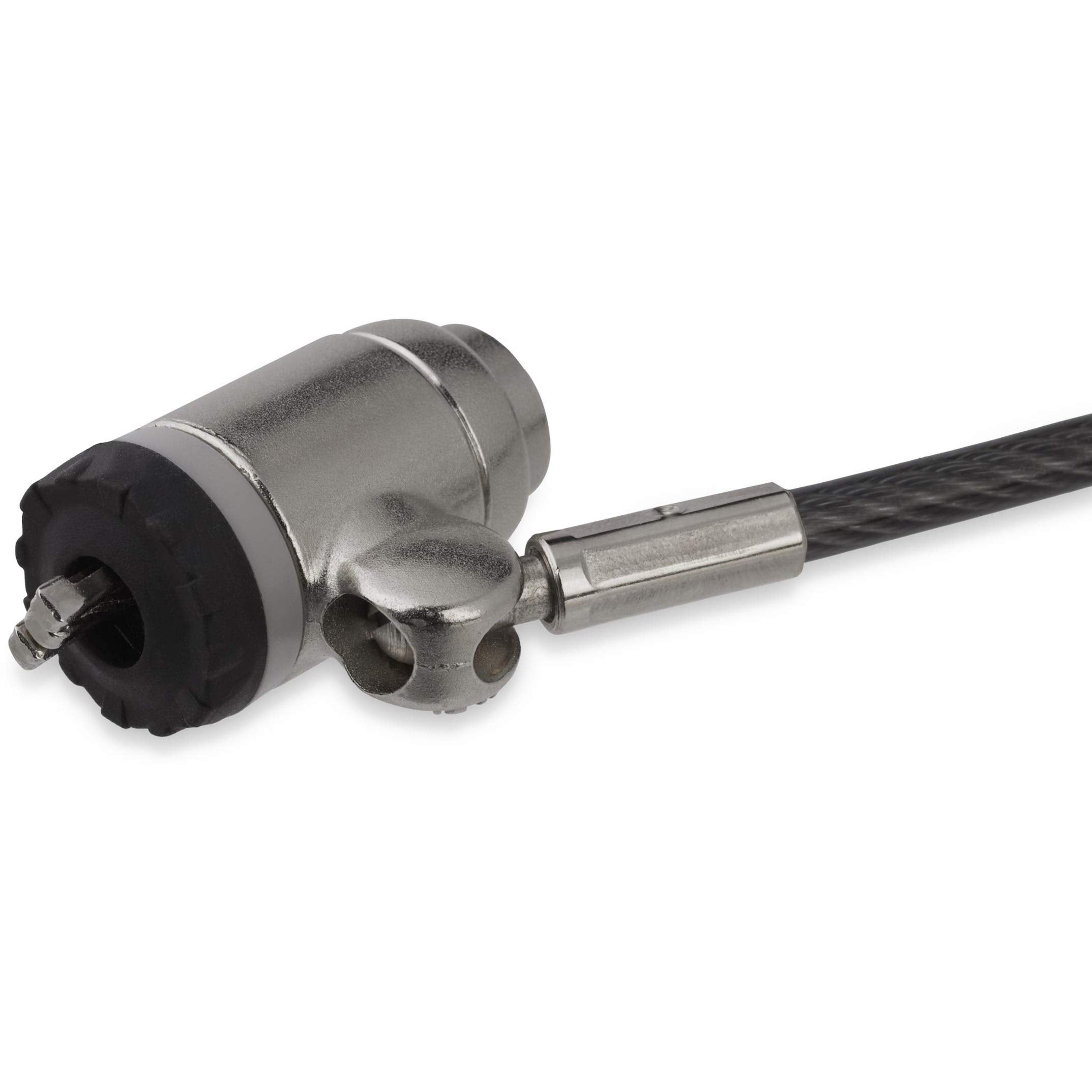 StarTech.com 6.6ft (2m) Laptop Cable Lock with Keys   Keyed Security Cable Lock for Compatible K Slot Laptops, Desktops, Computers & Other Devices   Anti Theft Vinyl Coated Steel Cable Lock, TAA