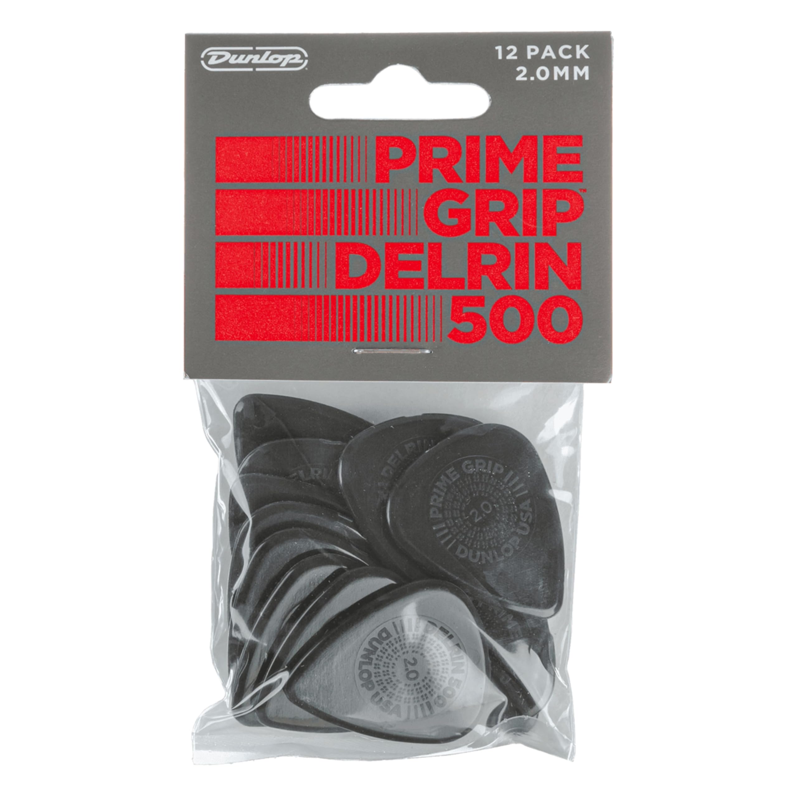 Dunlop Delrin 500 Prime Grip 2.0mm Guitar Picks