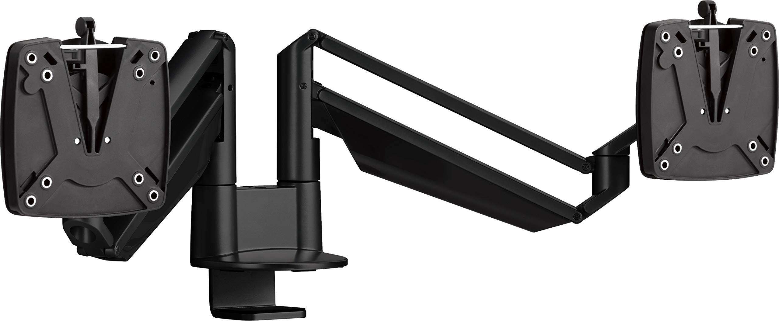 Novus Clu Duo Monitor Arm, Easily Align 2 Monitors, Adjustable For Comfortable Ergonomic Viewing, Gas Spring Stay Put Positionin