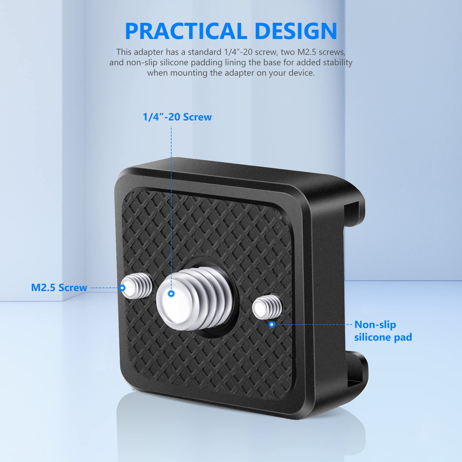 Neewer 4 Pack Cold Shoe Mount Adapter, Cold Shoe Bracket With 1/4'' Thread, Compatible With Smallrig Dslr Camera Cage Microphone