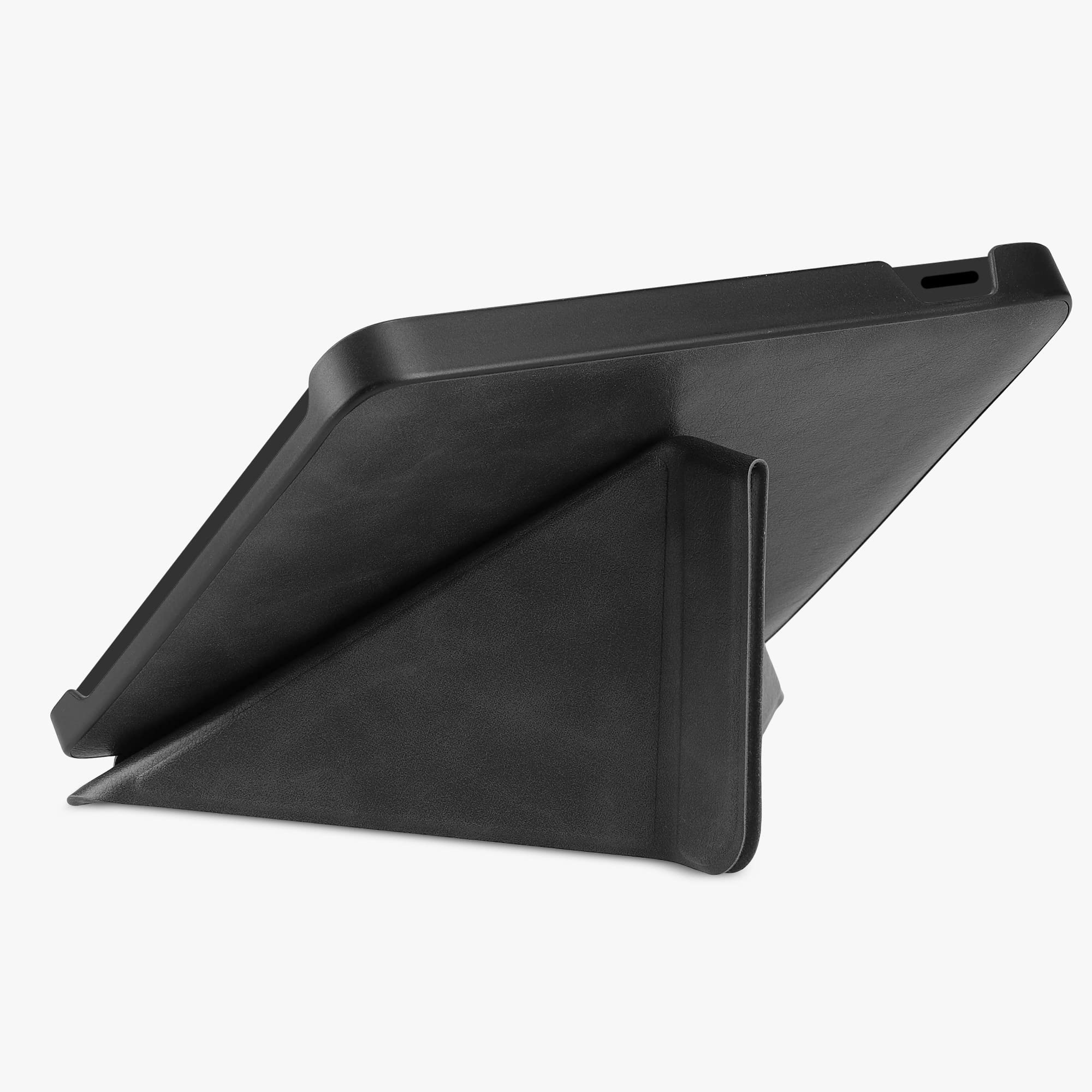 Kwmobile Origami Case Compatible With Kobo Libra 2 Case   Slim Pu Leather Cover With Stand   Anthracite