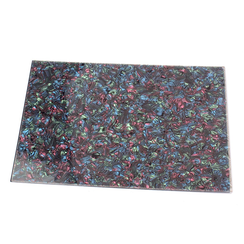 Hsyok Guitar Pickguard, Colored Blank Pearl Pick Guards Material 3 Ply 11.6X17 Inch,Electric/Acoustic Pick-Guard Sheet Pearl