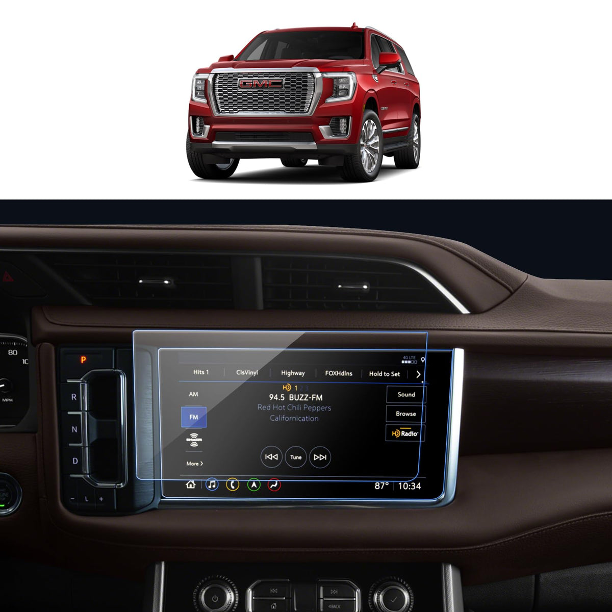 Lantu 2Pcs Yukon Nano Screen Protector For 2023 2022 2021 Gmc Yukon Denali Accessories 10.2 Inch Car Navigation Touchscreen Prot