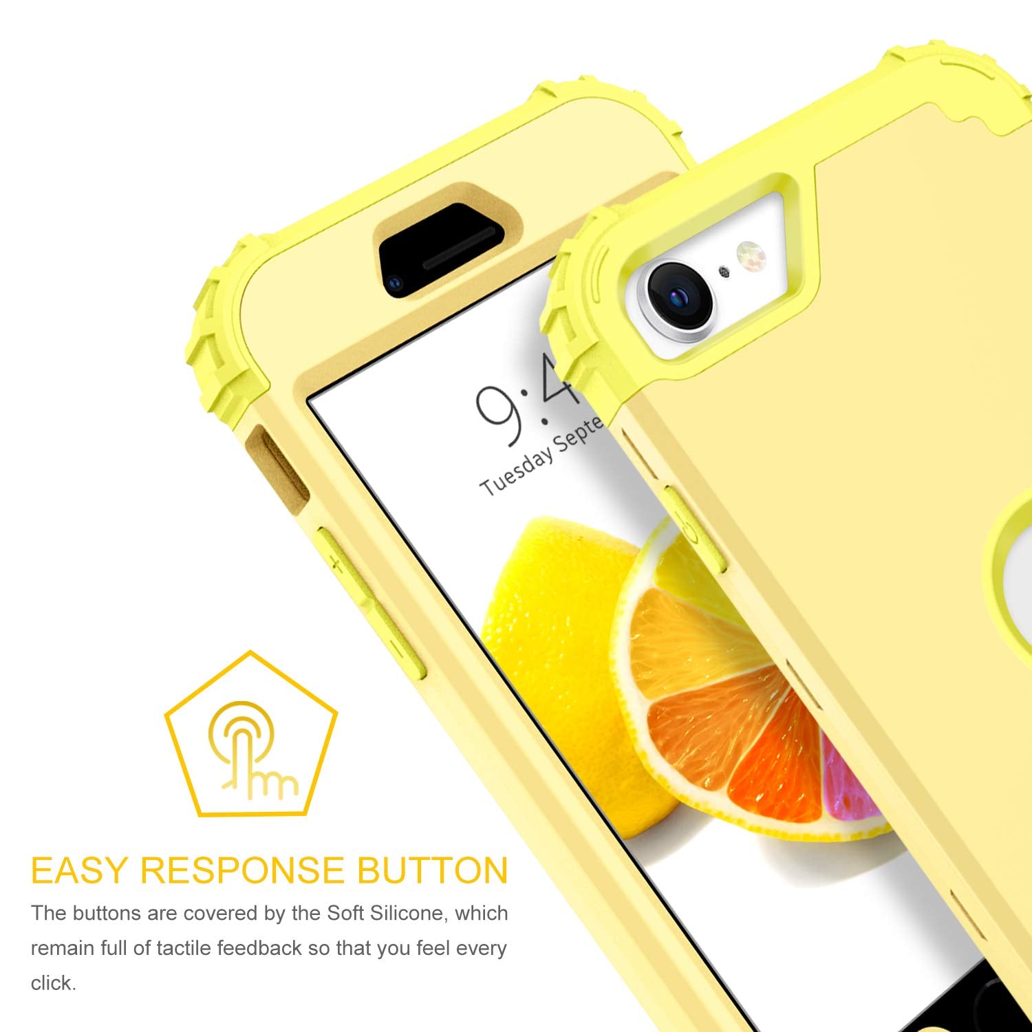 Bentoben For Iphone Se 2022 Case And Iphone Se 2020 Phone Case, Heavy Duty Full Body Rugged Shockproof Hybrid Hard Plastic Soft